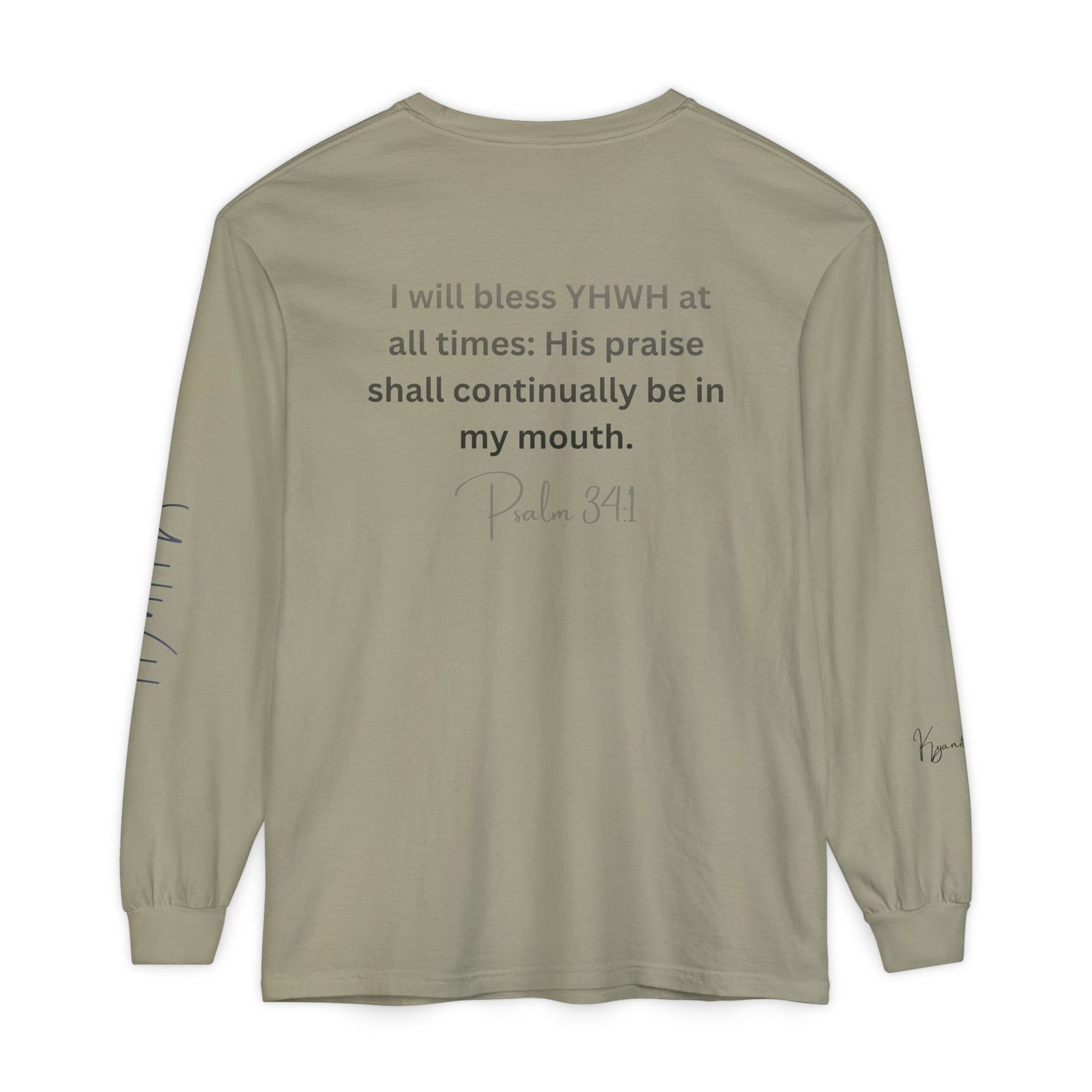 *Spring special edition* 'Amen' Psalm 34:1 Floral Long Sleeve Tee