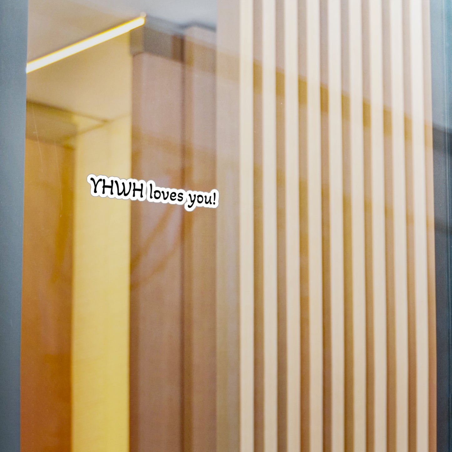 YHWH loves you sticker.