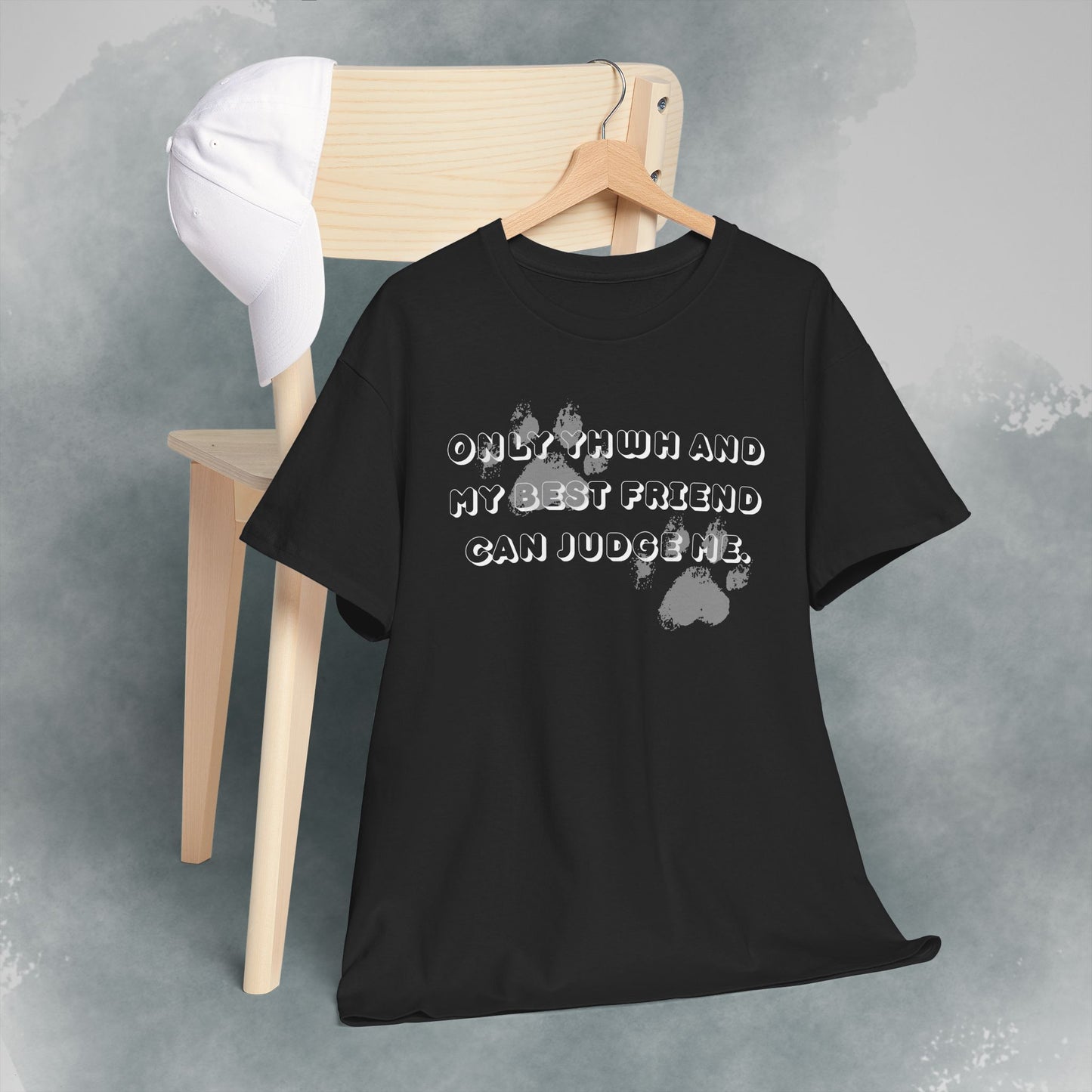 Graphic Tee — "Only God and My Best Friend Can Judge Me" Casual White T-Shirt
