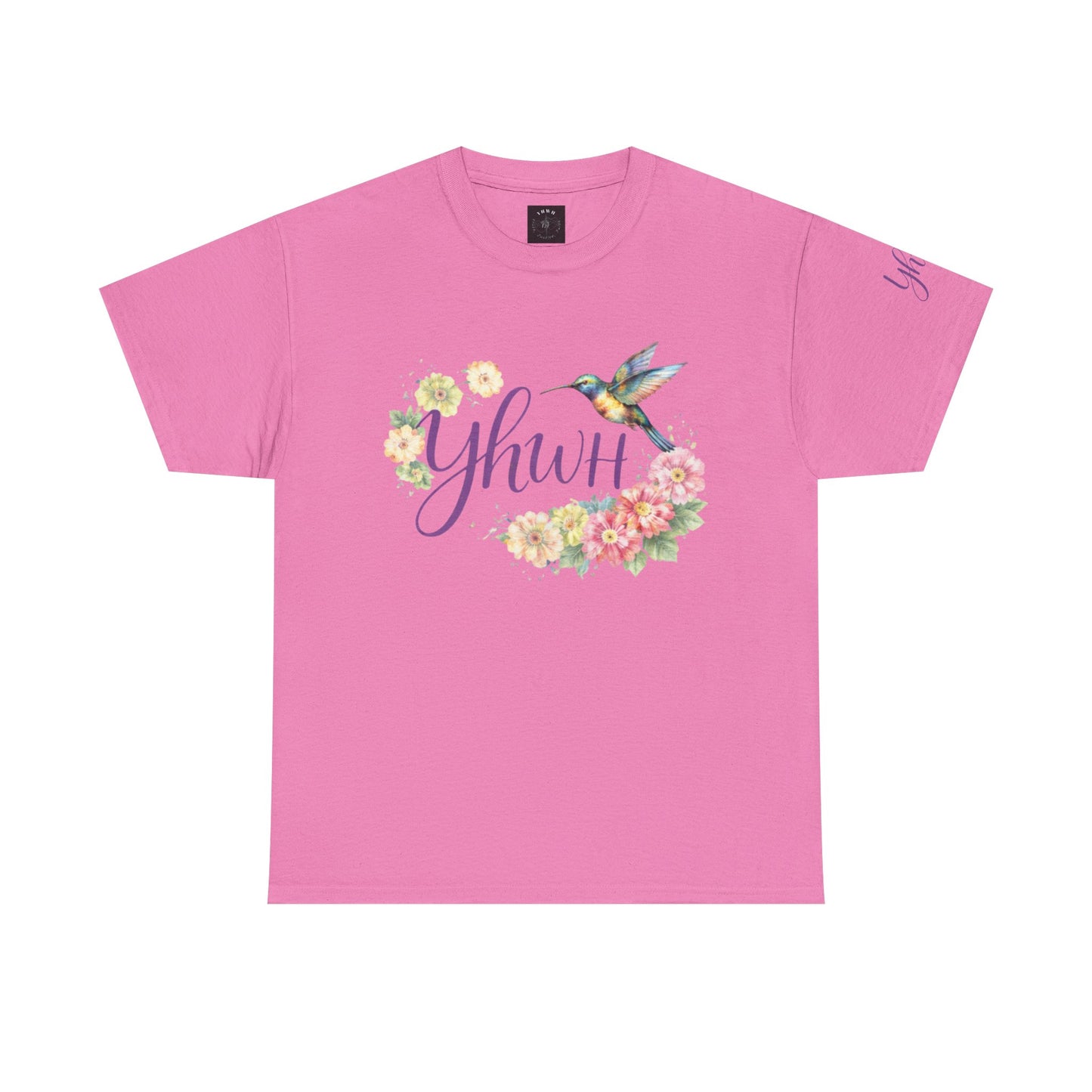 *Spring special edition* "YHWH"  Hummingbird (Floral version) Christian Faith Tee