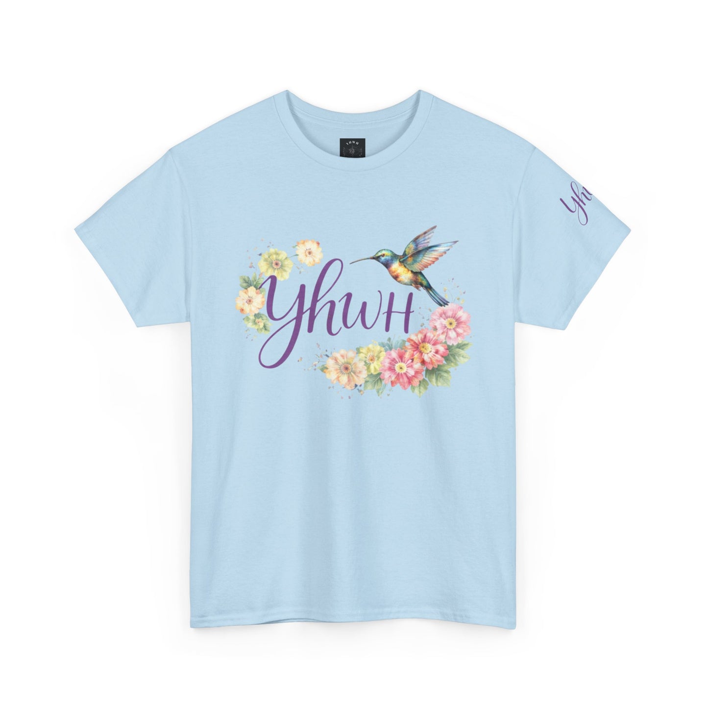 *Spring special edition* "YHWH"  Hummingbird (Floral version) Christian Faith Tee