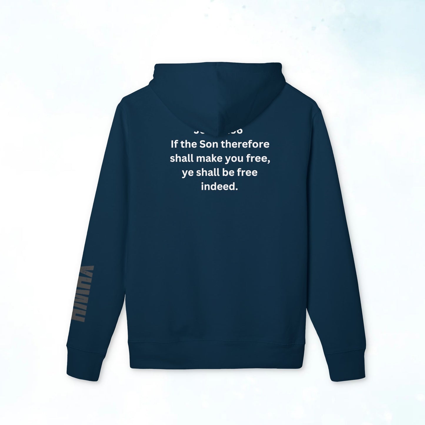 I Am Free Hoodie — John 8:36 Christian Faith Pullover