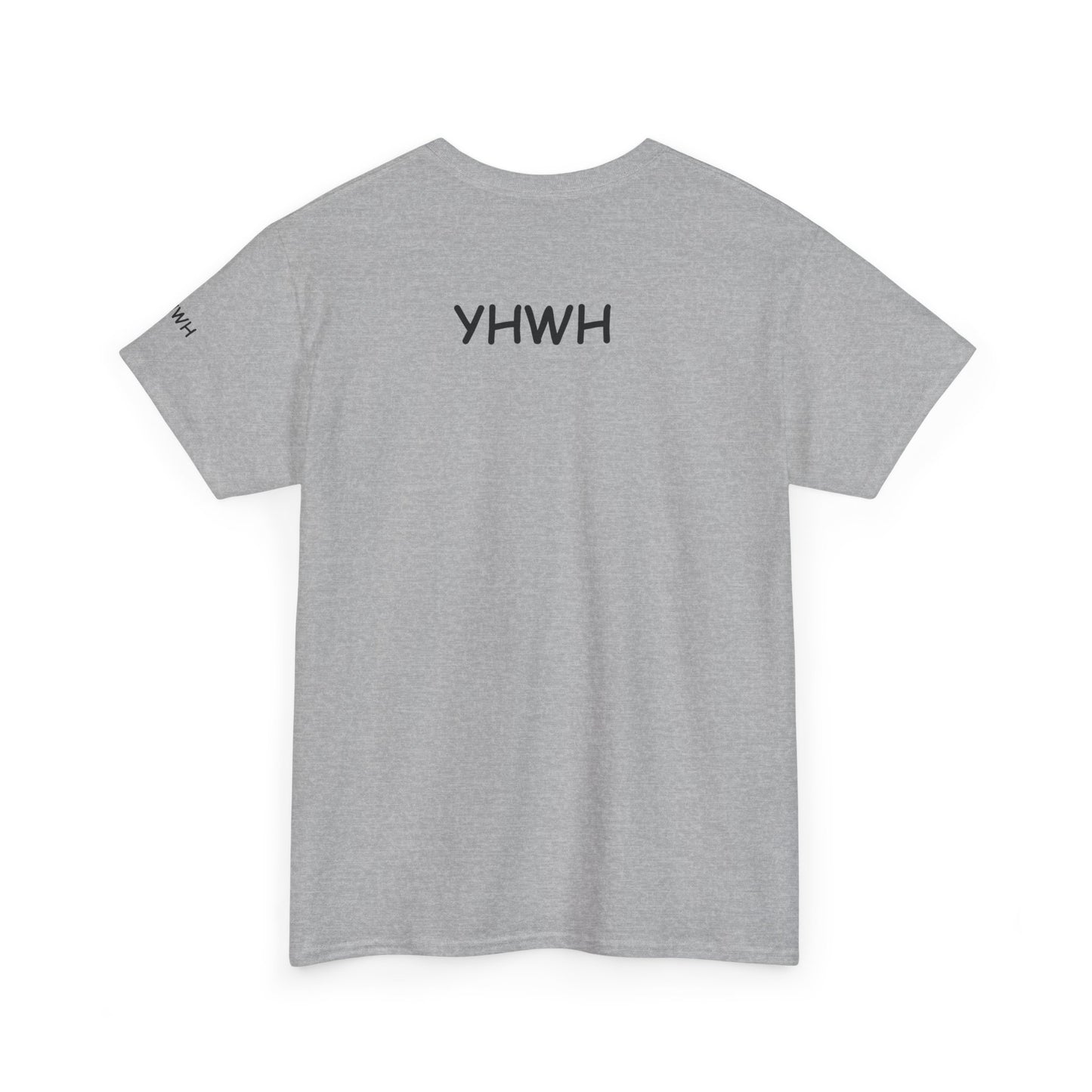Adult  'Pray Love Smile' Tee — Christian Graphic T-Shirt with Pink Hearts (YHWH Back)