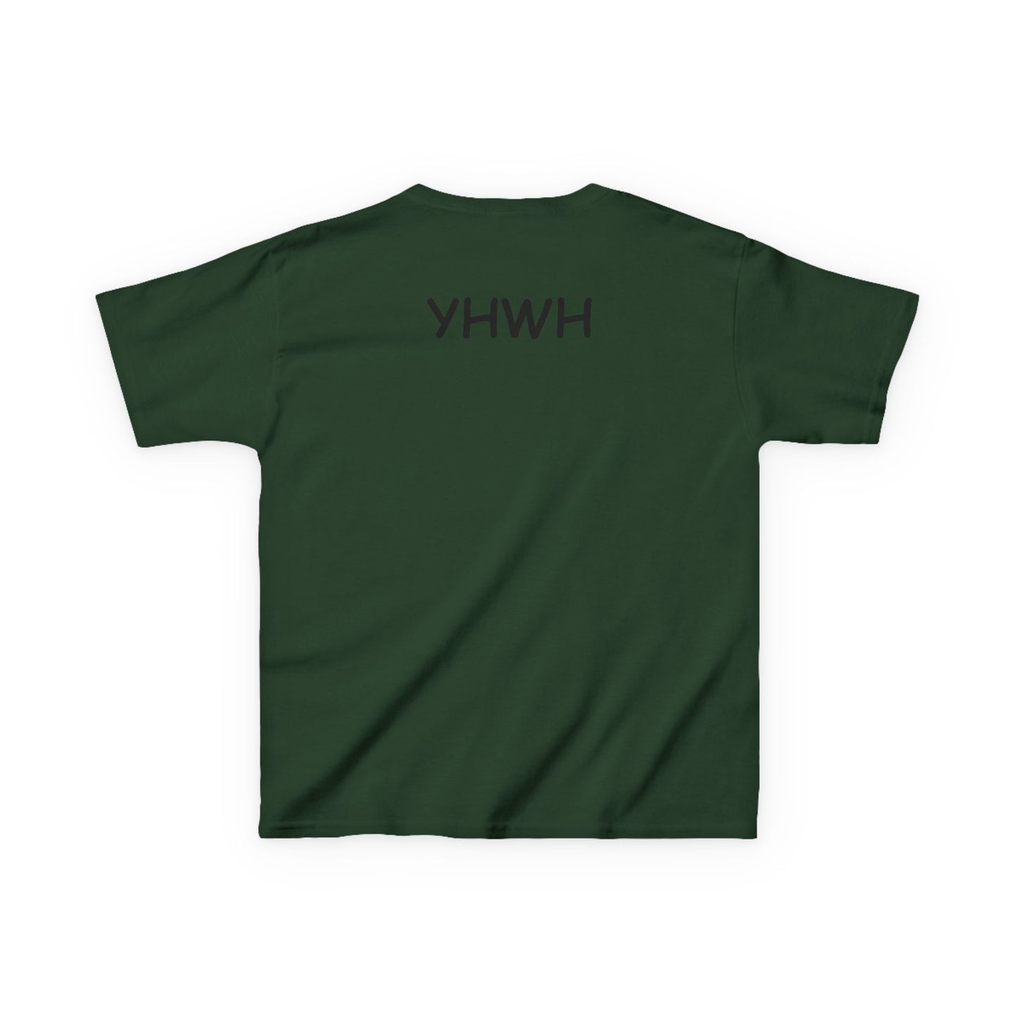 Kids Tee — "Pray Love Smile" Christian T‑Shirt with Hearts (YHWH Back)