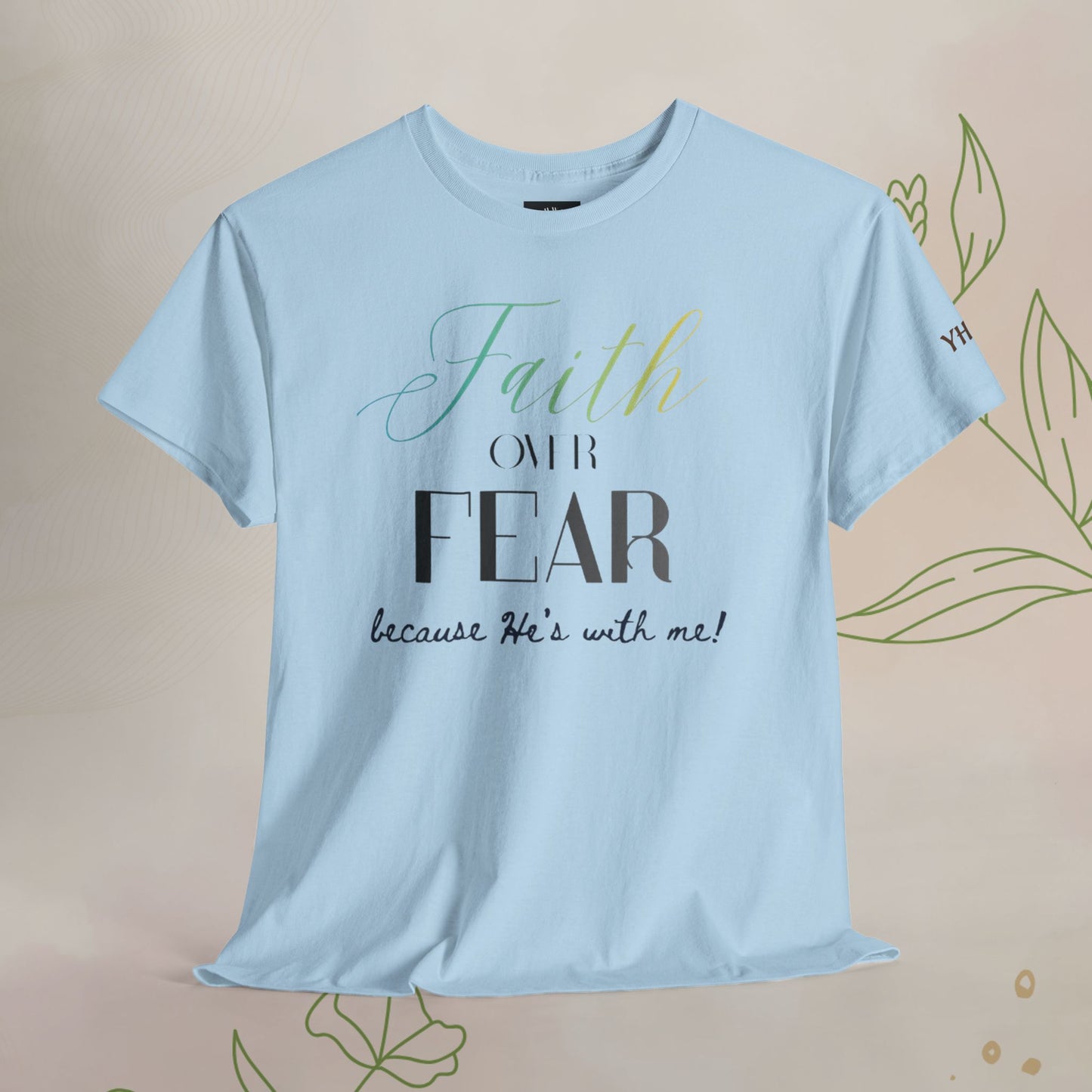 Faith Over Fear Christian graphic t-shirt — faith-based unisex tee for everyday wear