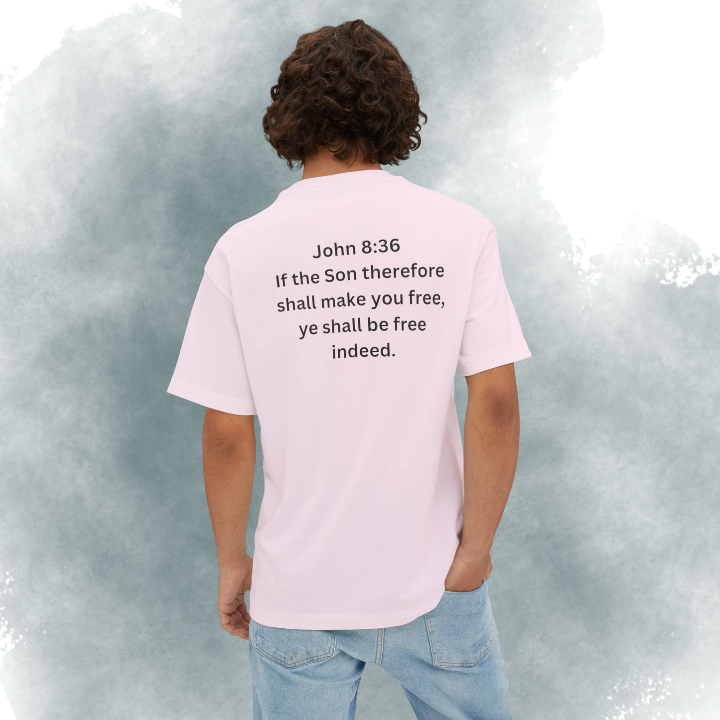 I Am Free Tee — John 8:36 Christian Graphic Shirt