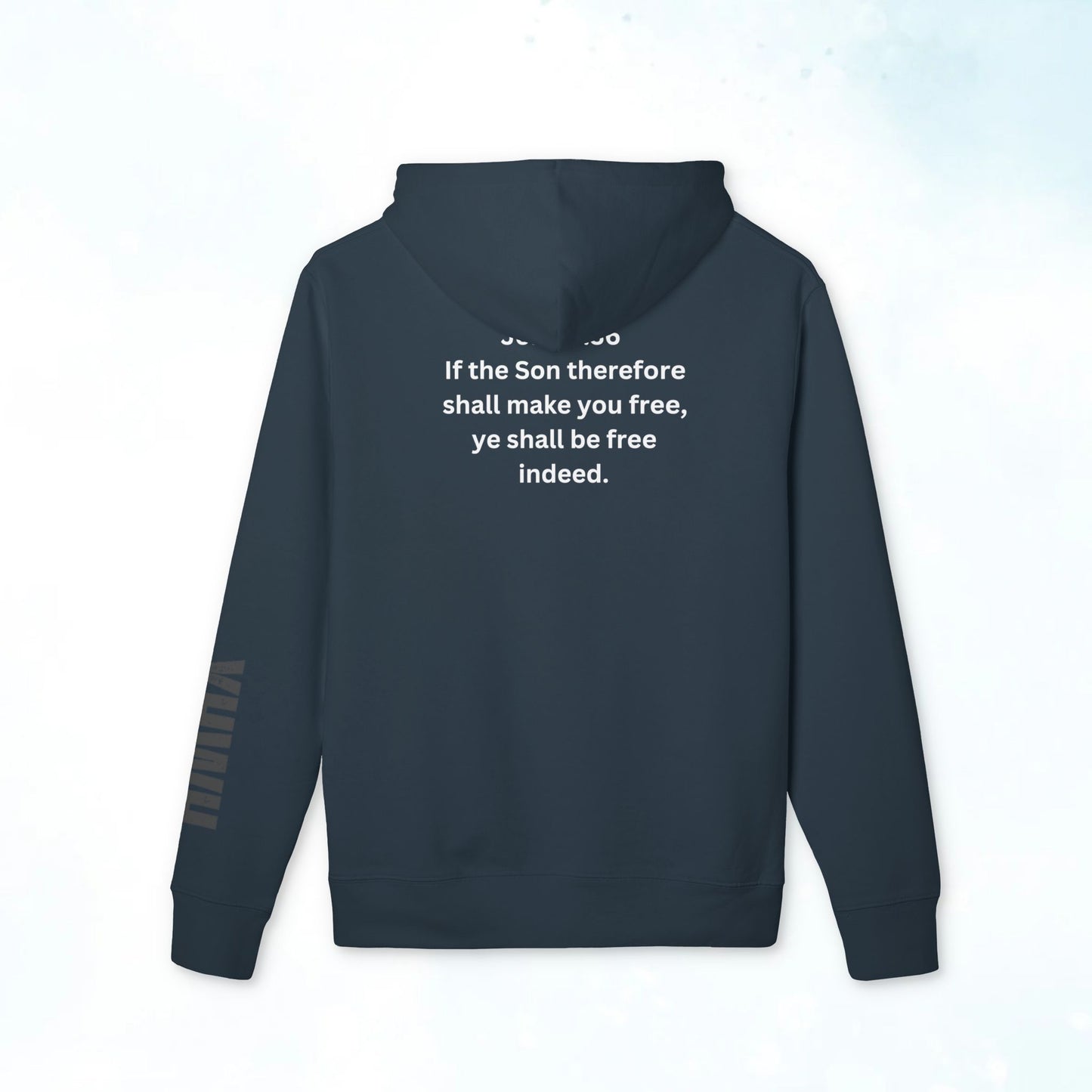 I Am Free Hoodie — John 8:36 Christian Faith Pullover