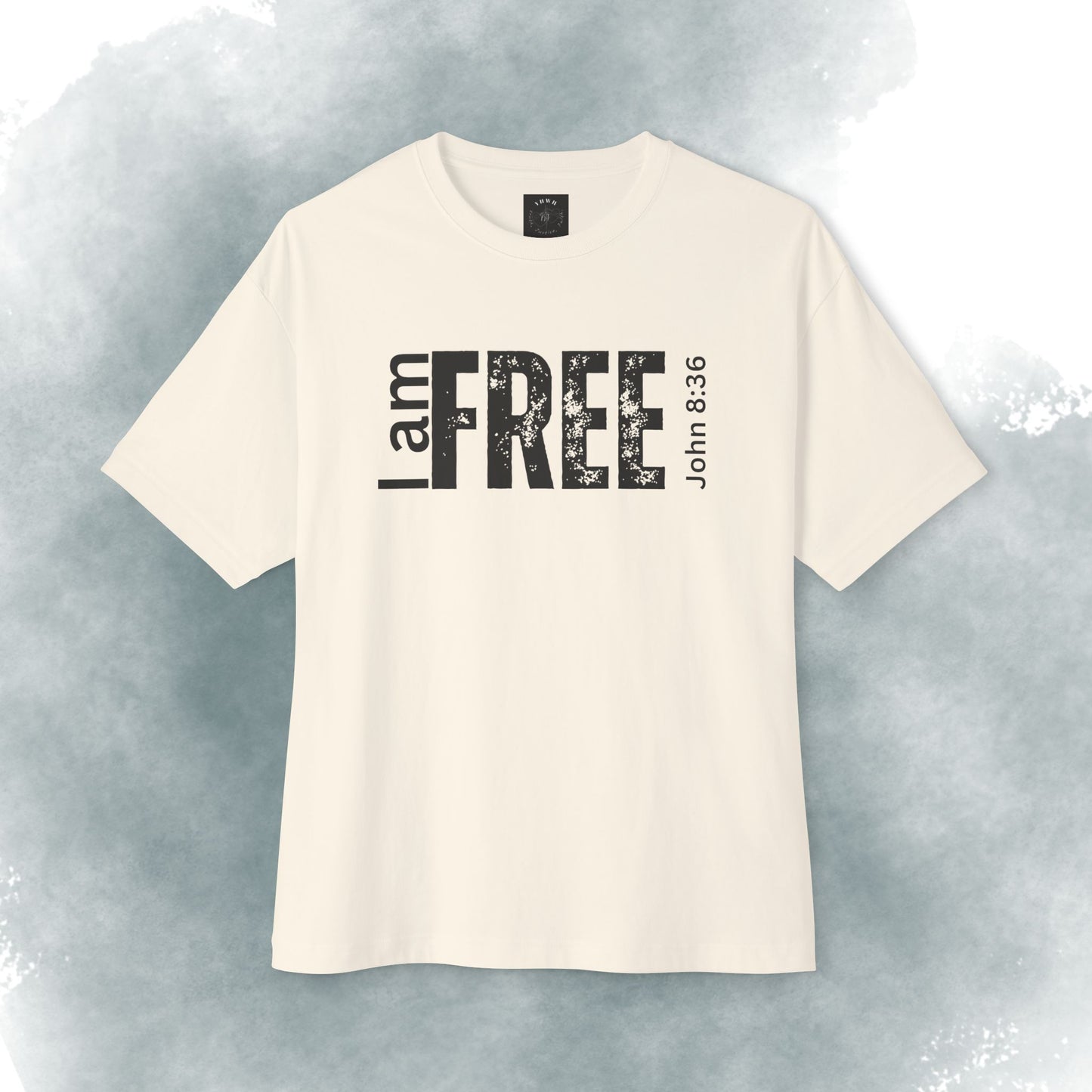 I Am Free Tee — John 8:36 Christian Graphic Shirt