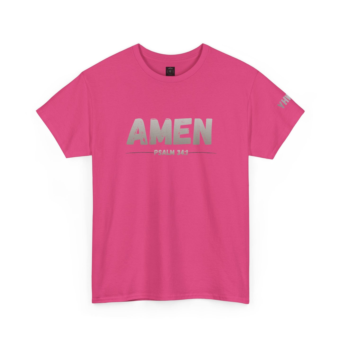 Amen Psalm 34:1 T-Shirt — Christian Faith Tee