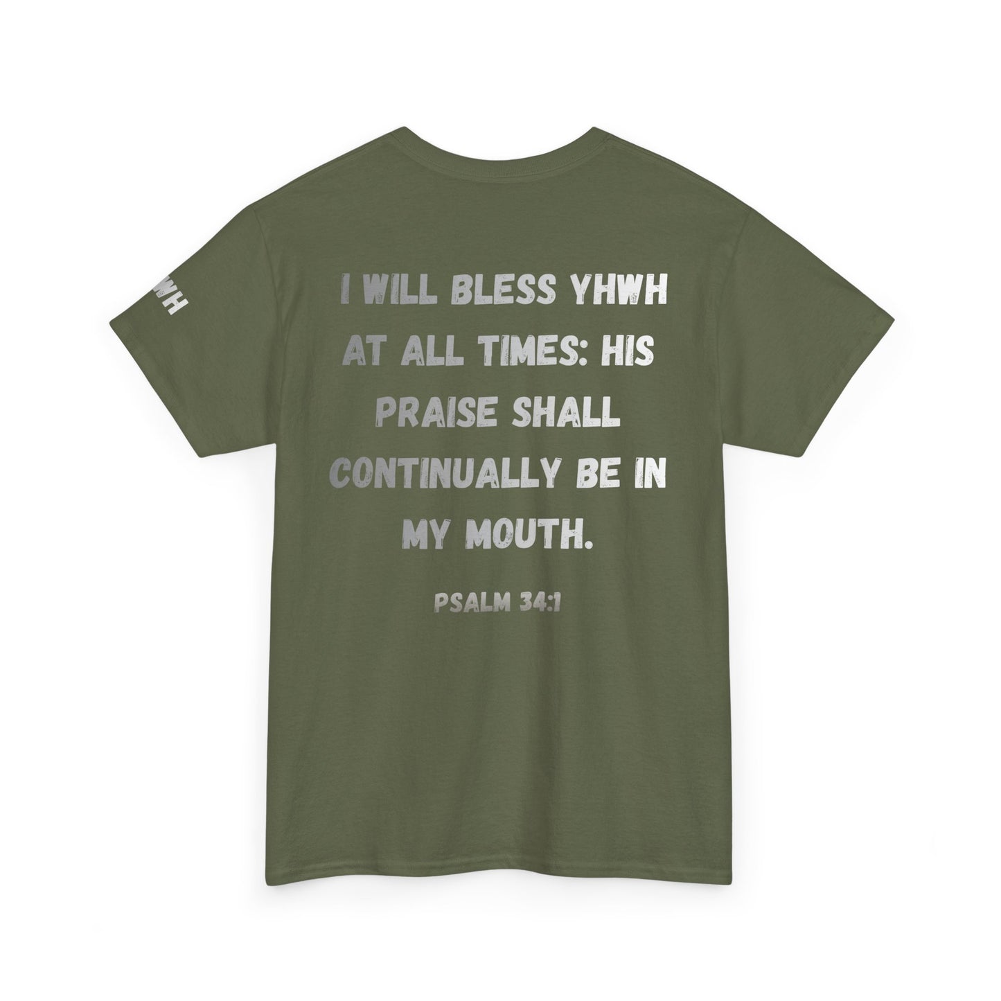 Amen Psalm 34:1 T-Shirt — Christian Faith Tee