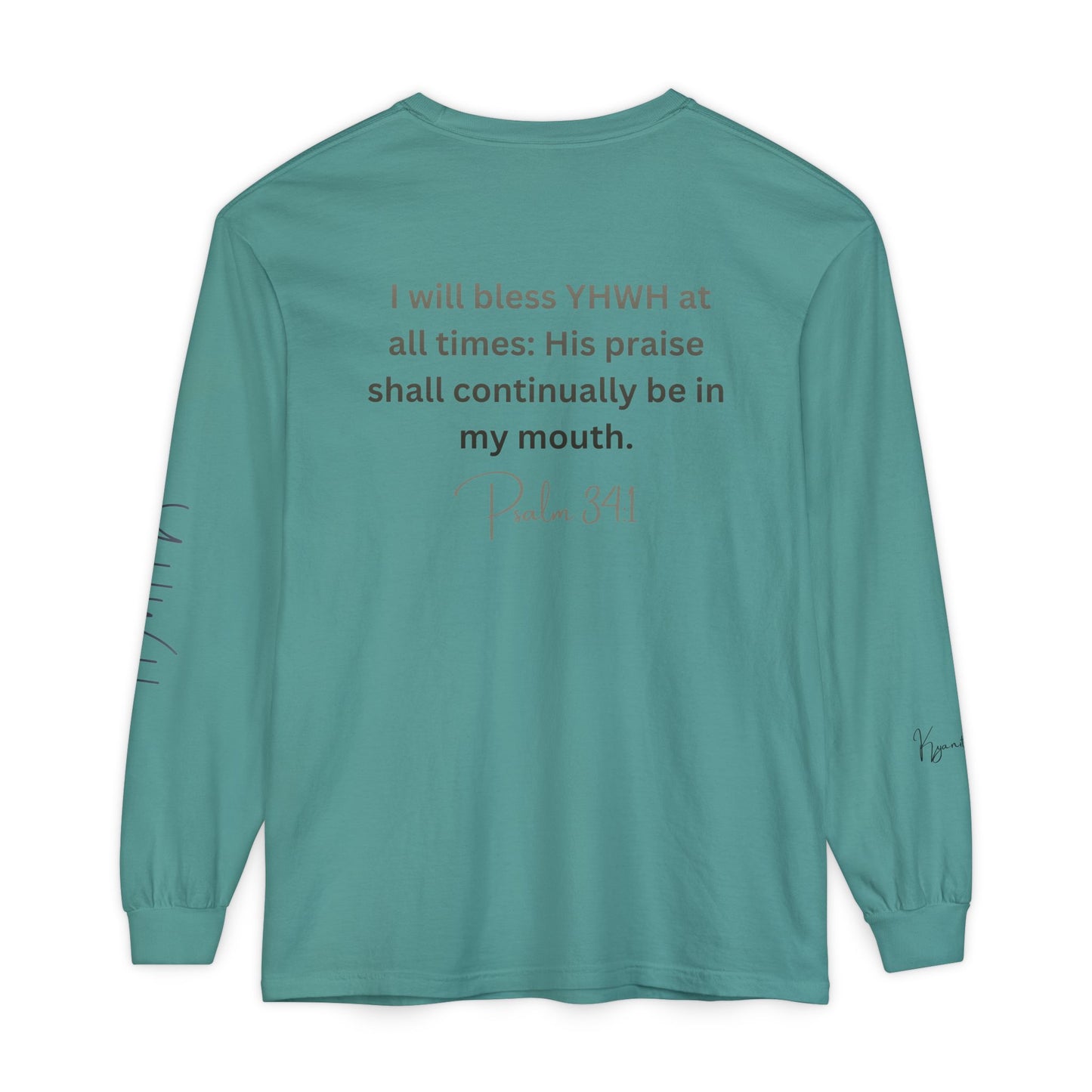 *Spring special edition* 'Amen' Psalm 34:1 Floral Long Sleeve Tee