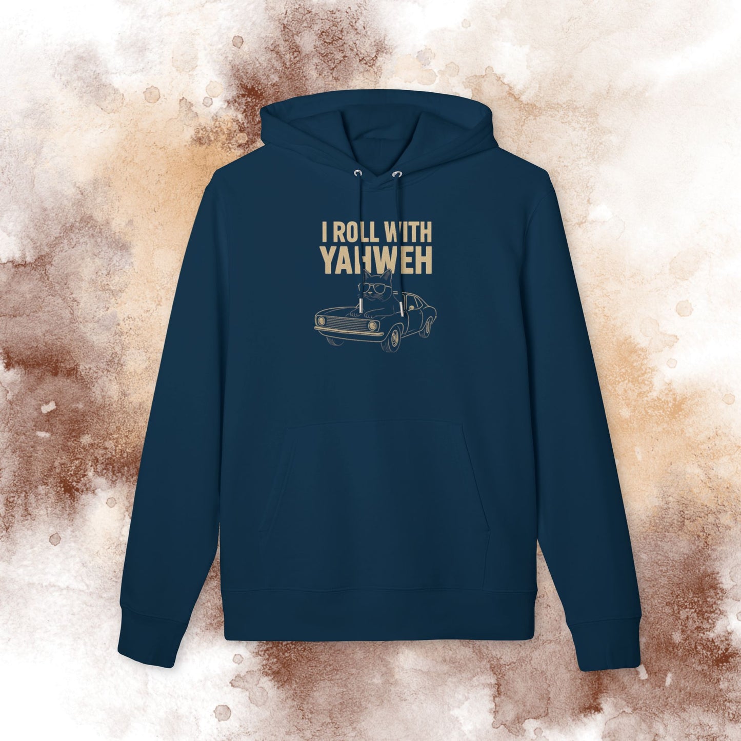 I Roll With Yahweh Hoodie – Vintage Cruiser Classic Christian Faith Pullover