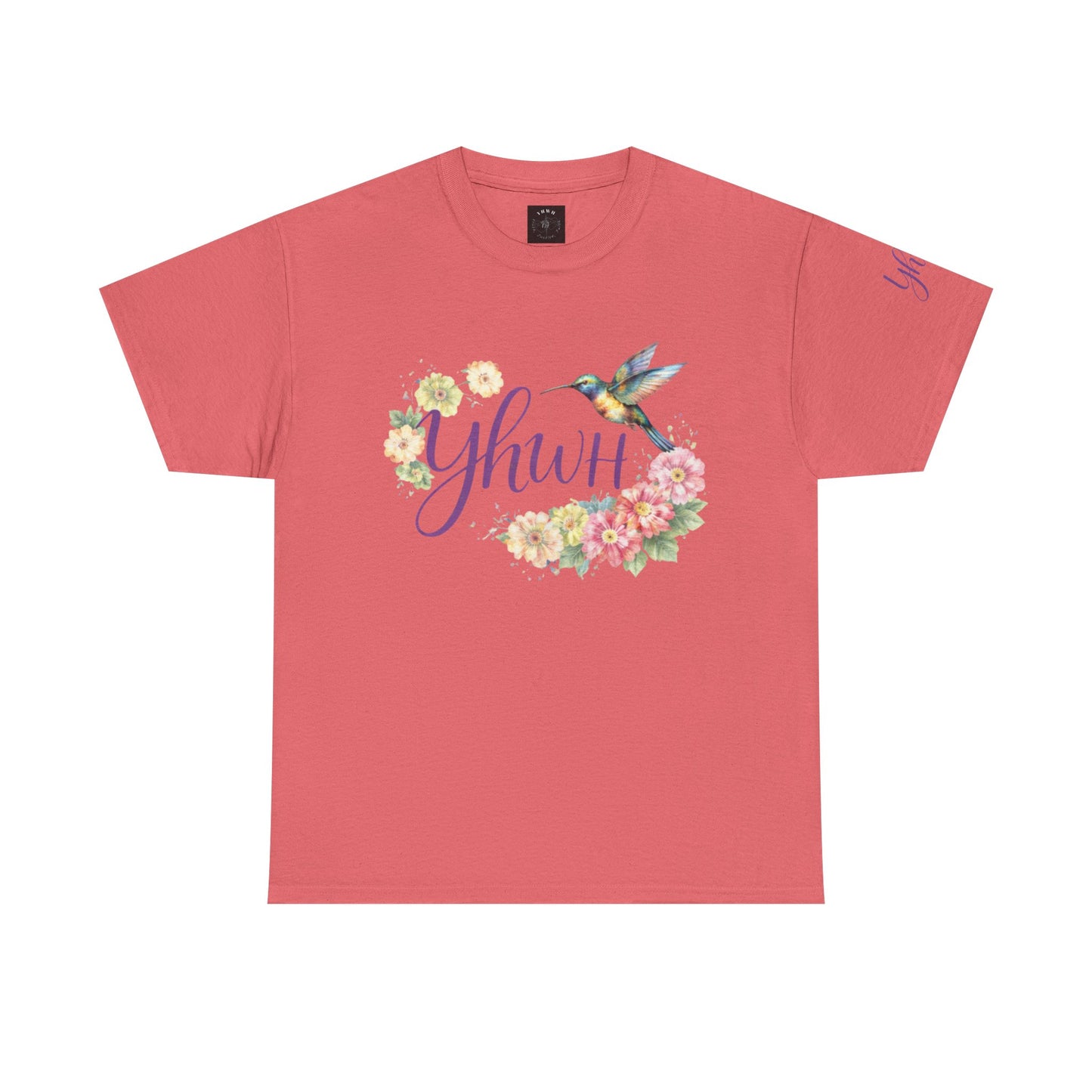 *Spring special edition* "YHWH"  Hummingbird (Floral version) Christian Faith Tee