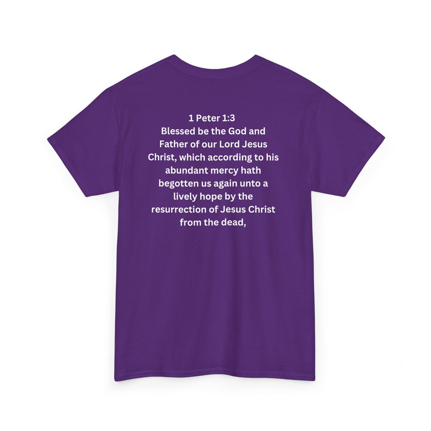 *Spring special edition* Because He Lives I Have Hope T-Shirt — 1 Peter 1:3 Christian Faith Tee