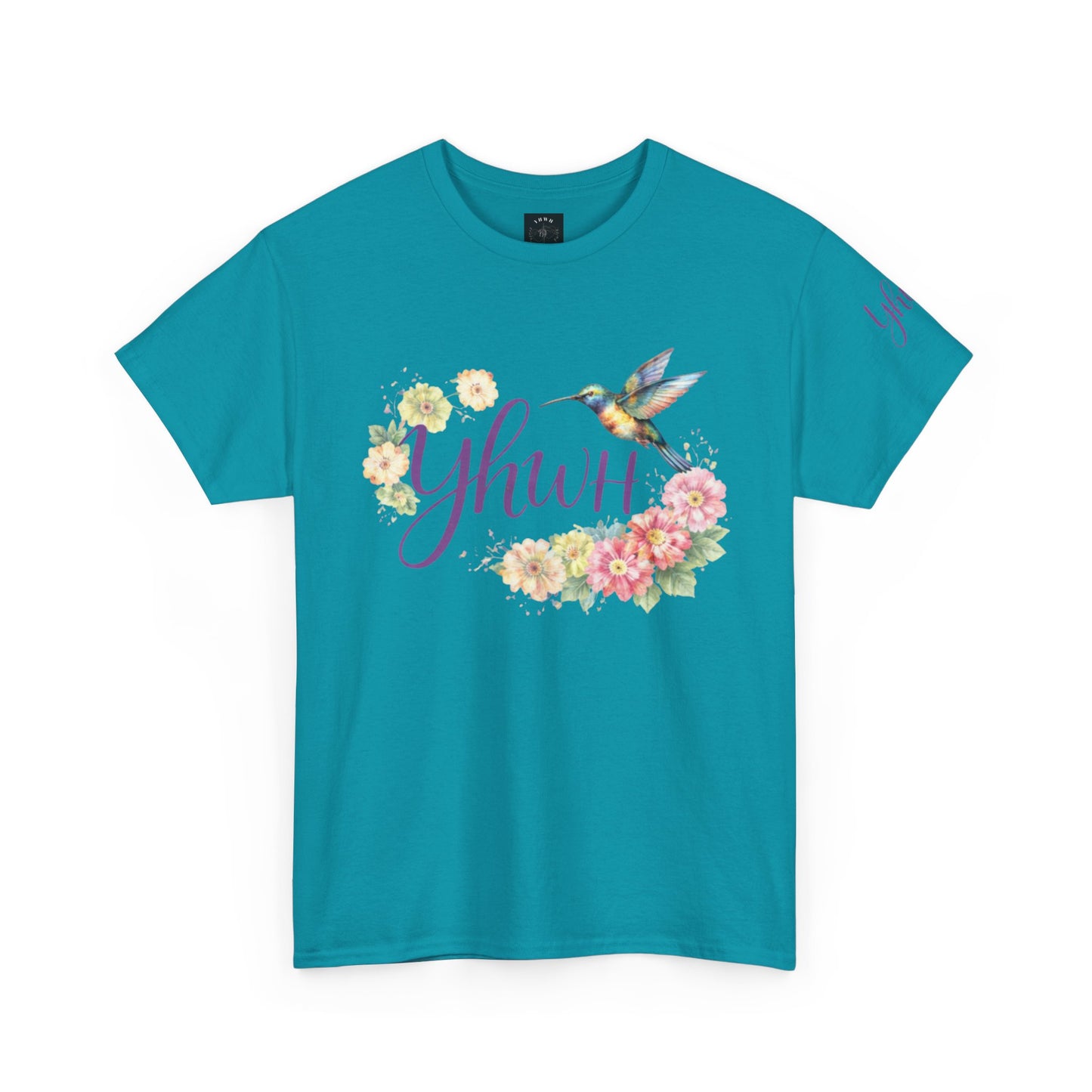 *Spring special edition* "YHWH"  Hummingbird (Floral version) Christian Faith Tee