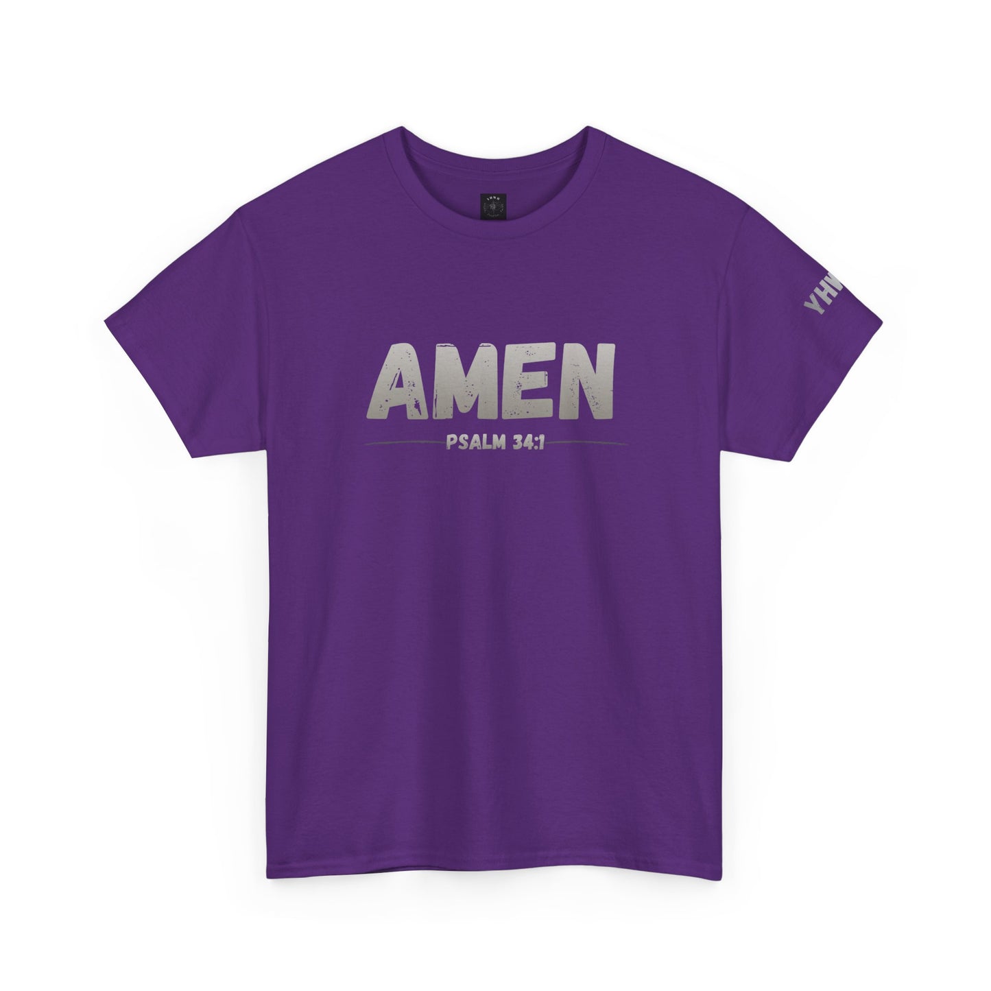 Amen Psalm 34:1 T-Shirt — Christian Faith Tee
