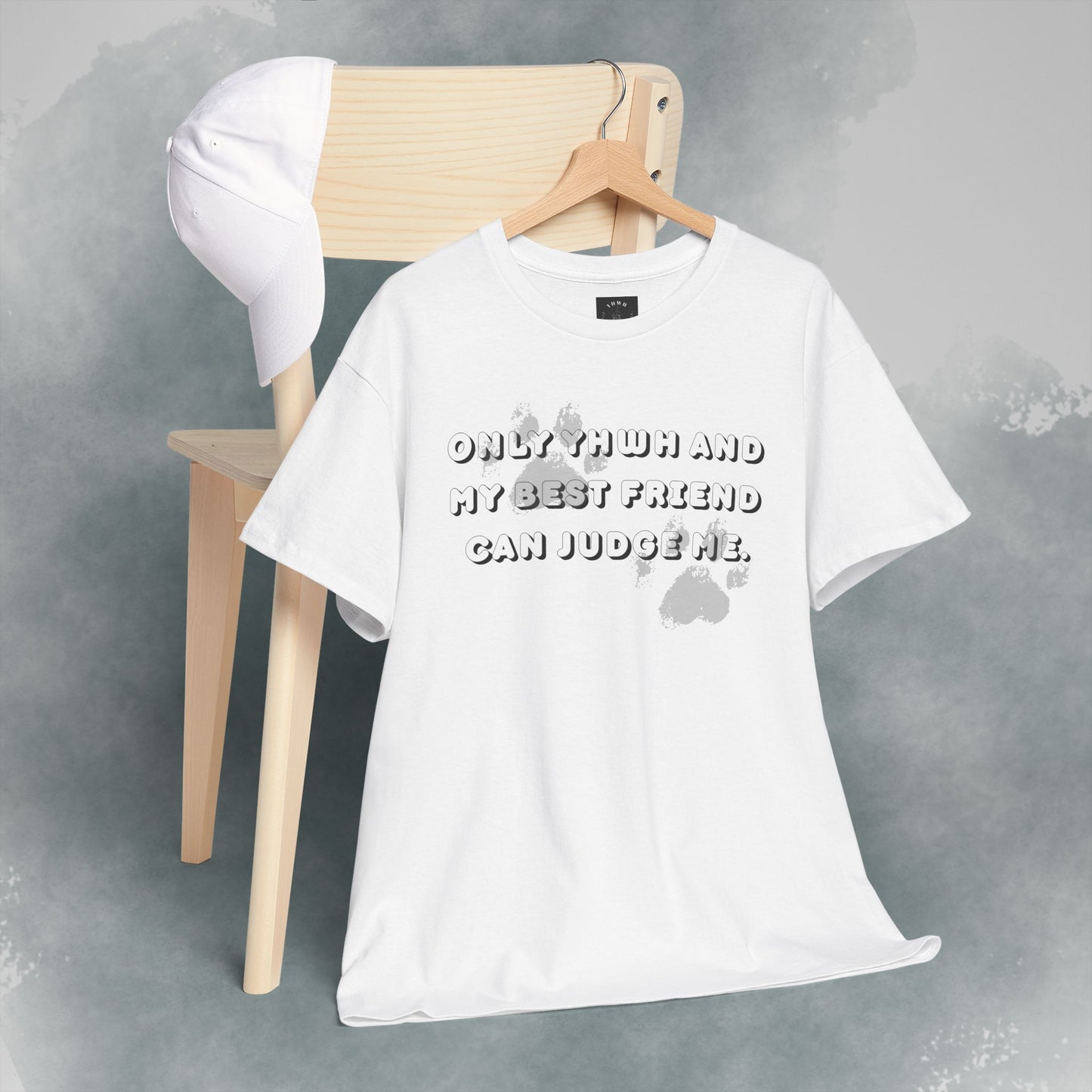 Graphic Tee — "Only God and My Best Friend Can Judge Me" Casual White T-Shirt