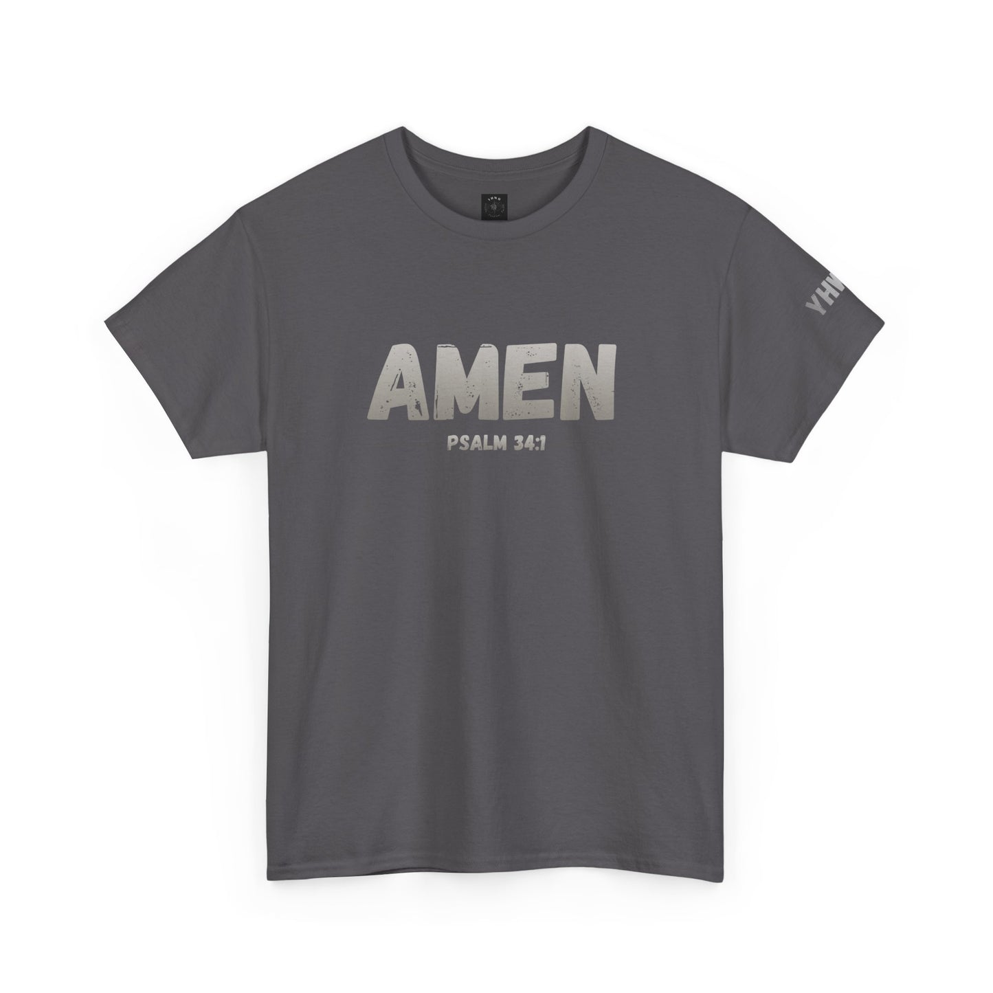 Amen Psalm 34:1 T-Shirt — Christian Faith Tee