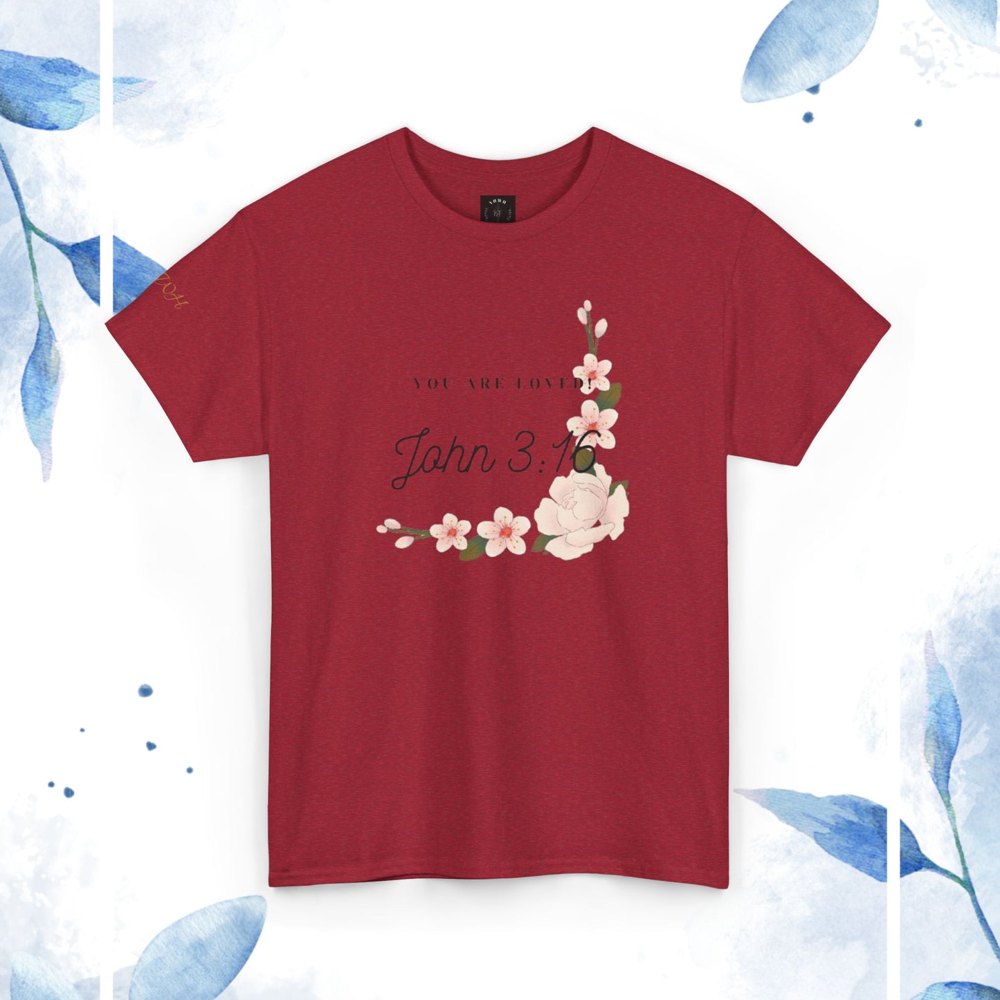 Floral John 3:16 t-shirt (Mothers day special)