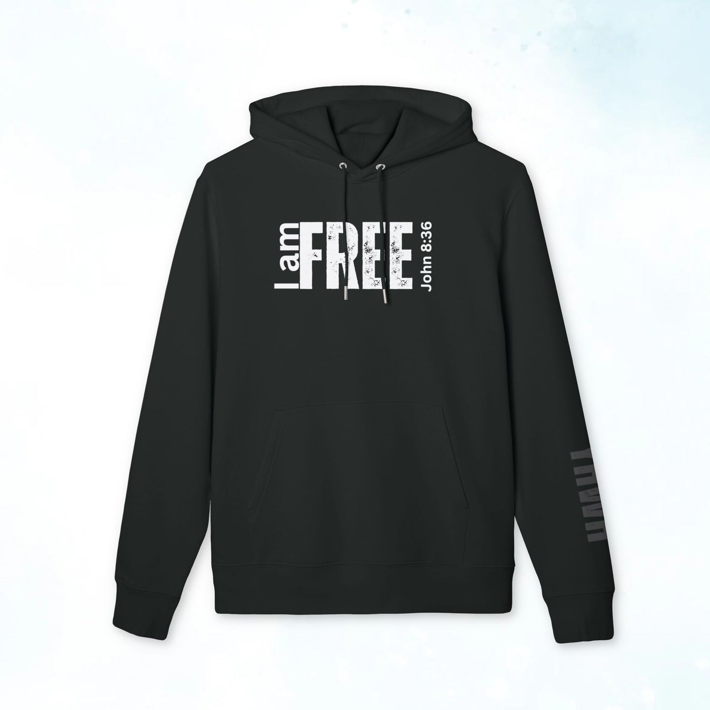 I Am Free Hoodie — John 8:36 Christian Faith Pullover
