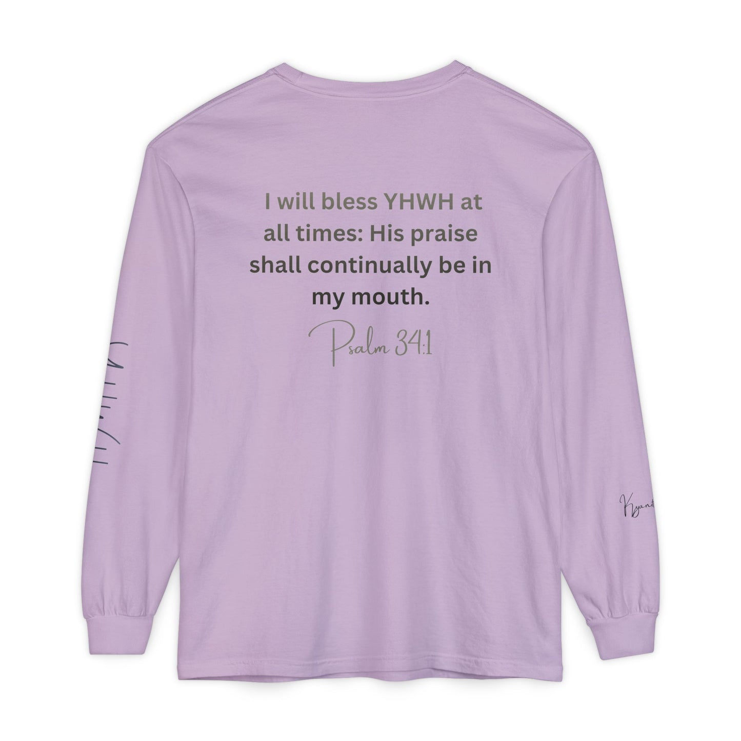 *Spring special edition* 'Amen' Psalm 34:1 Floral Long Sleeve Tee