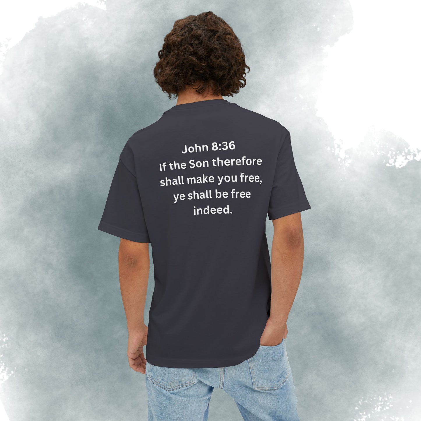 I Am Free Tee — John 8:36 Christian Graphic Shirt