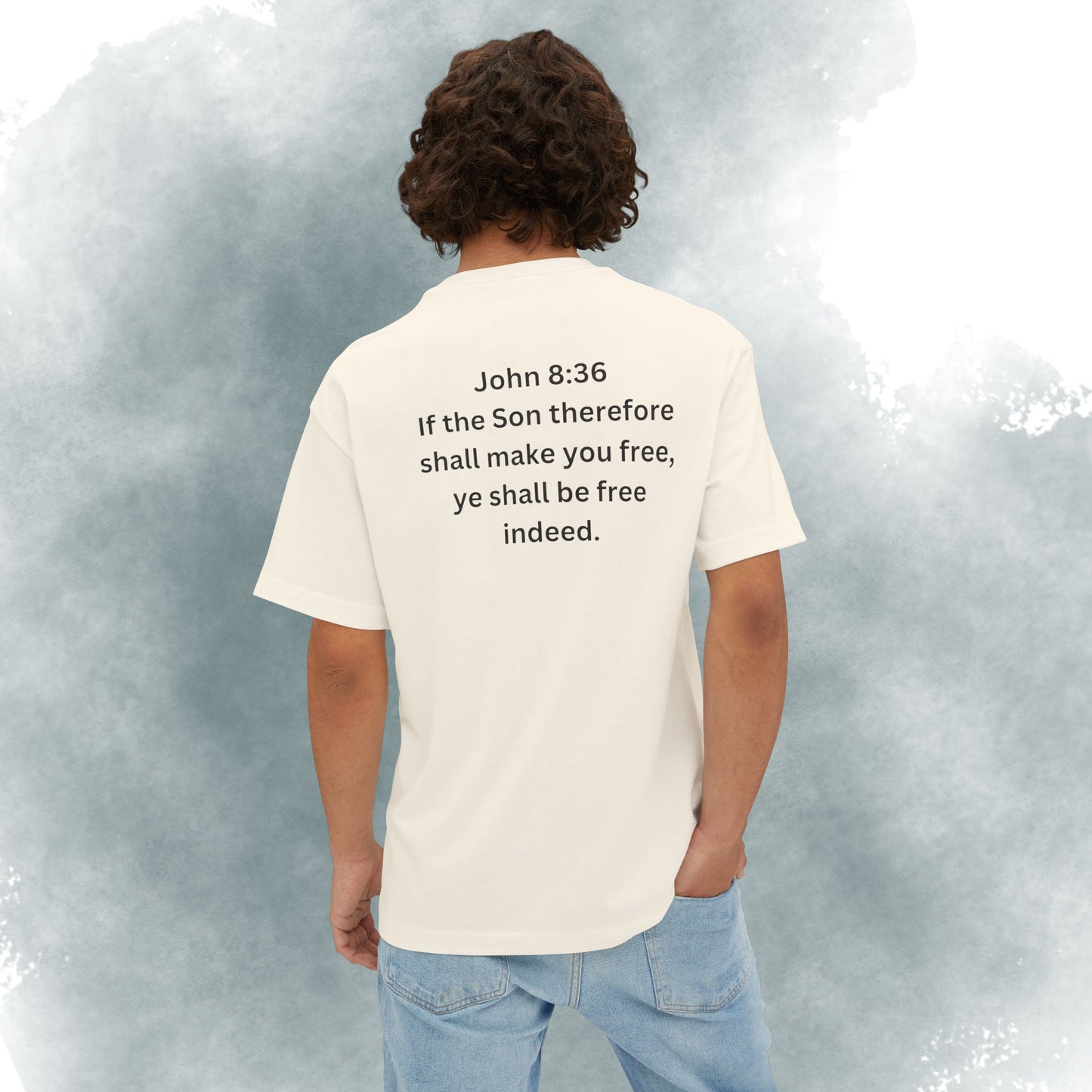 I Am Free Tee — John 8:36 Christian Graphic Shirt