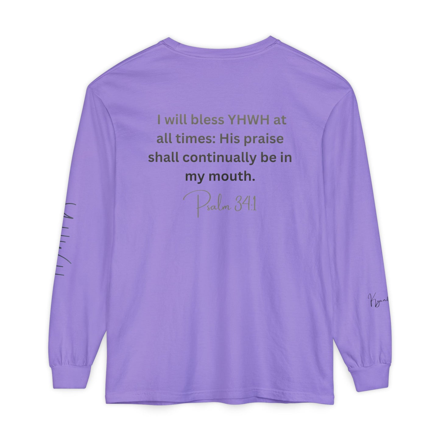 *Spring special edition* 'Amen' Psalm 34:1 Floral Long Sleeve Tee