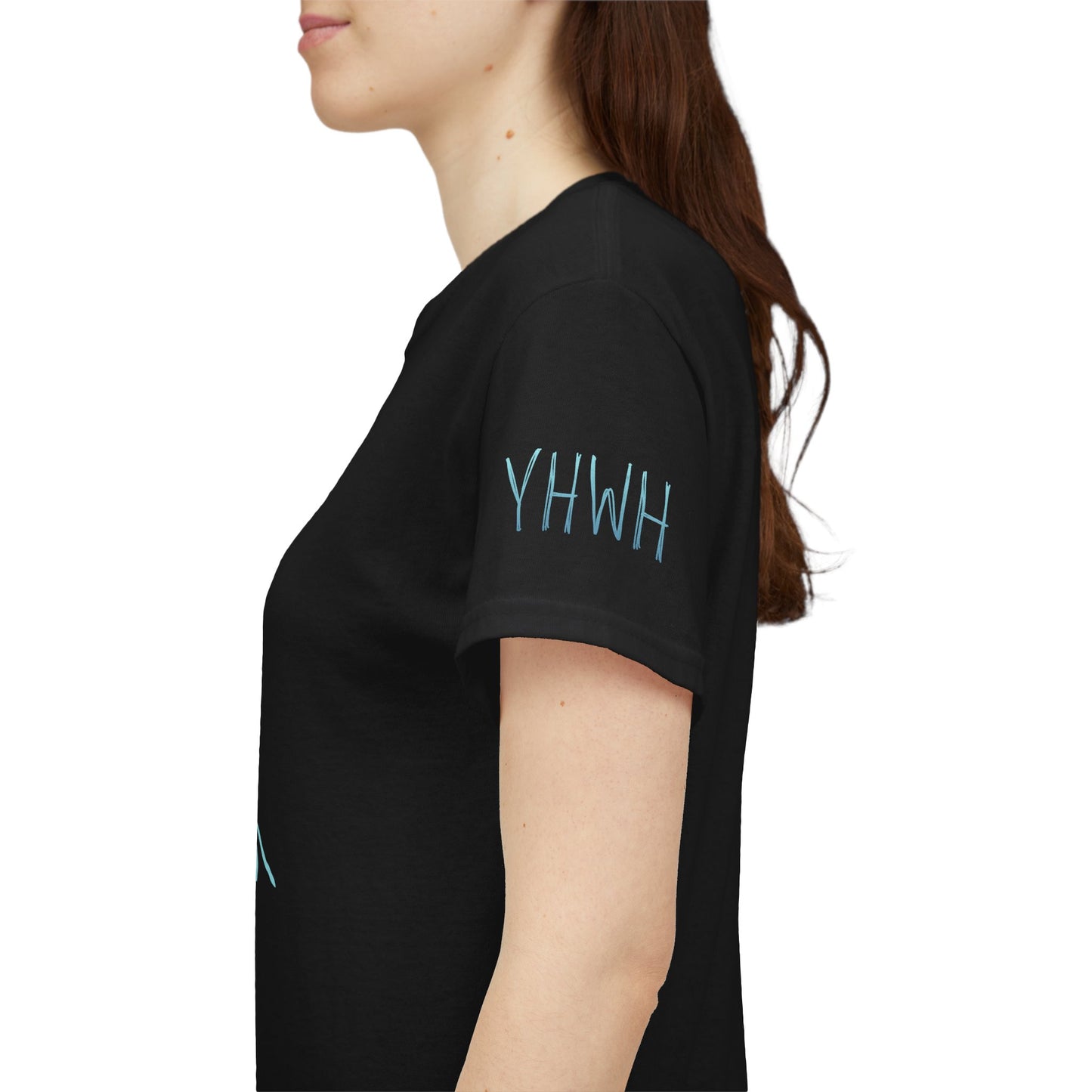 Dog Outline Tee with Bible Verses – “Feel that love!” Christian Graphic T-Shirt