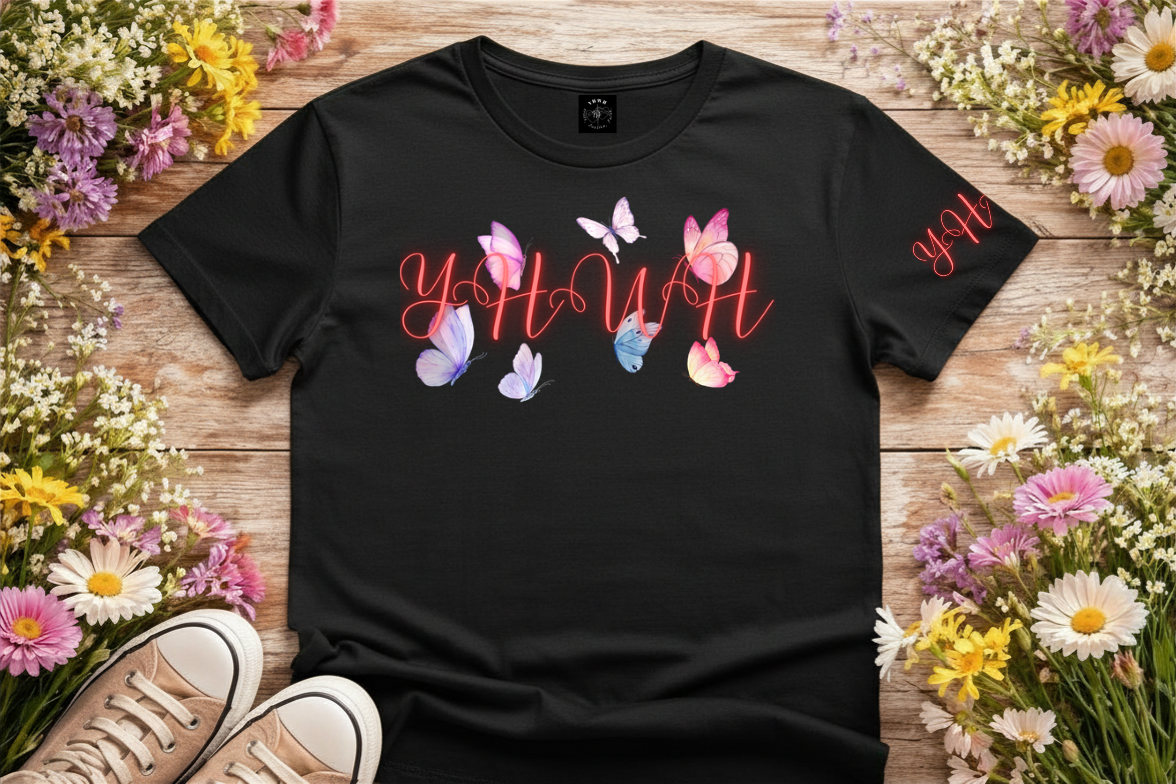 *Spring special edition* Butterfly 'YHWH' Script Tee