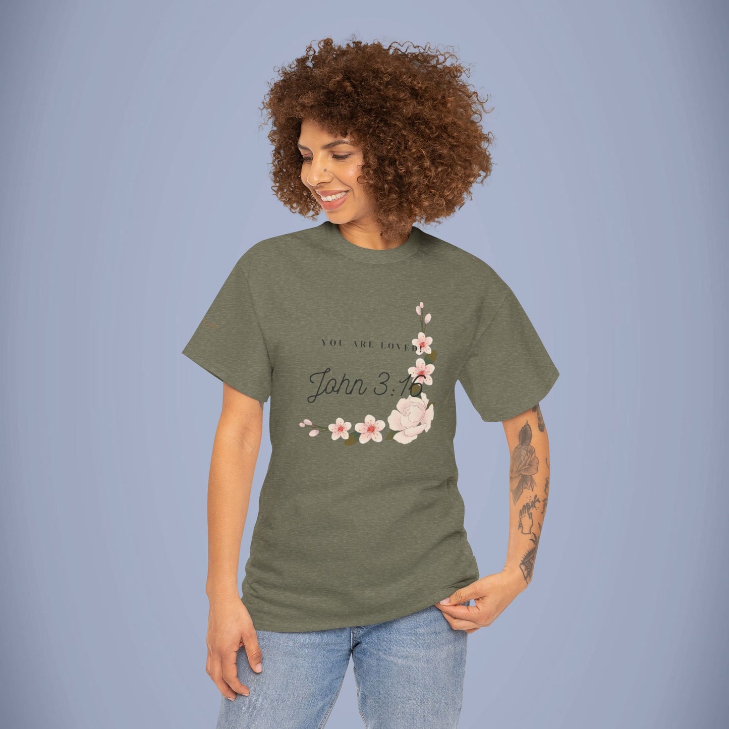 Floral John 3:16 t-shirt (Mothers day special)