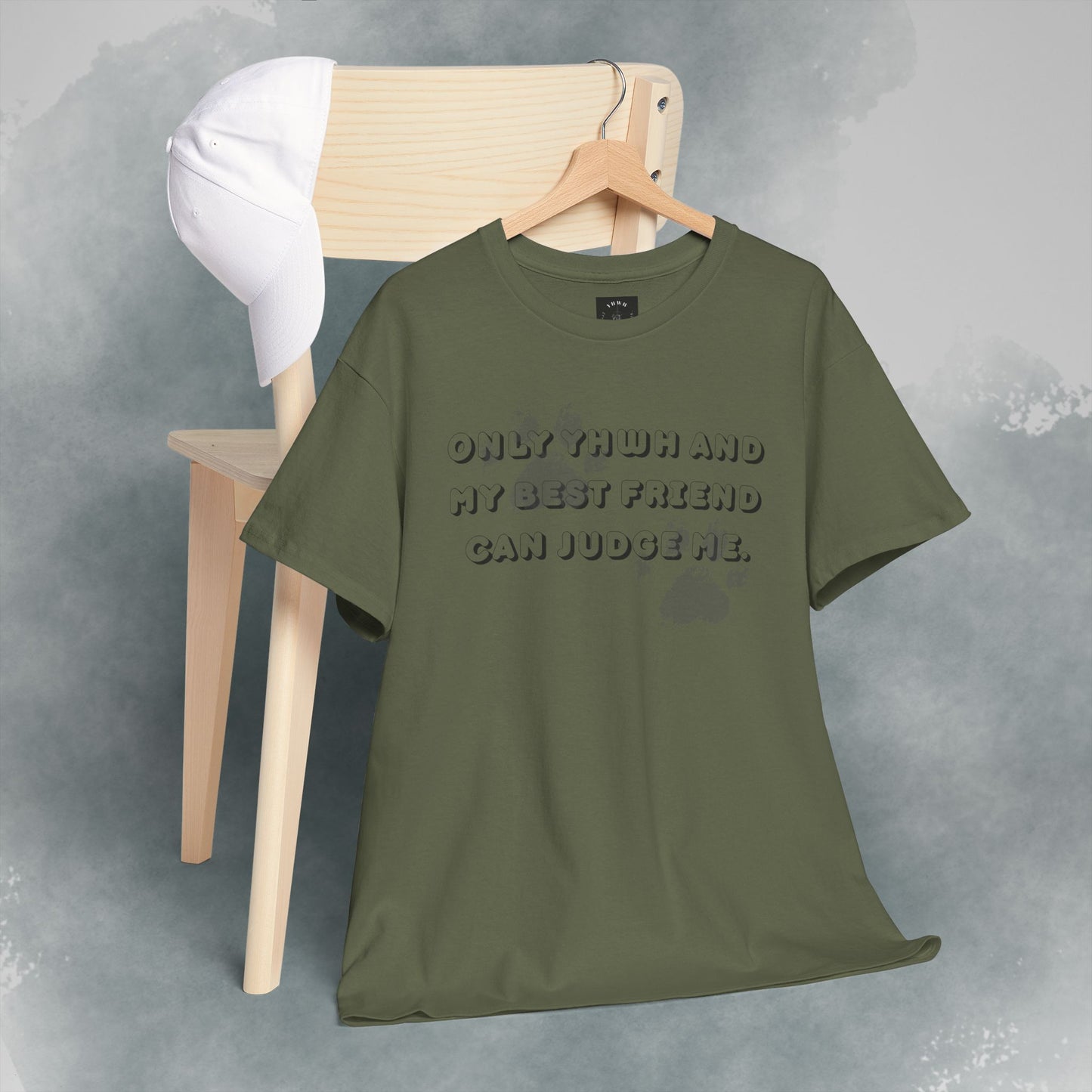 Graphic Tee — "Only God and My Best Friend Can Judge Me" Casual White T-Shirt
