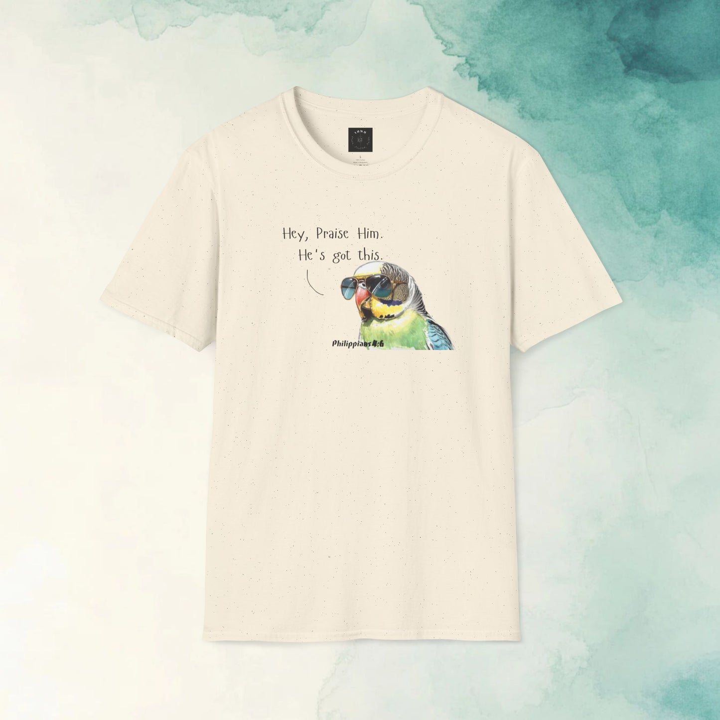 Philippians 4:6 'Praise Him' Parakeet T-Shirt