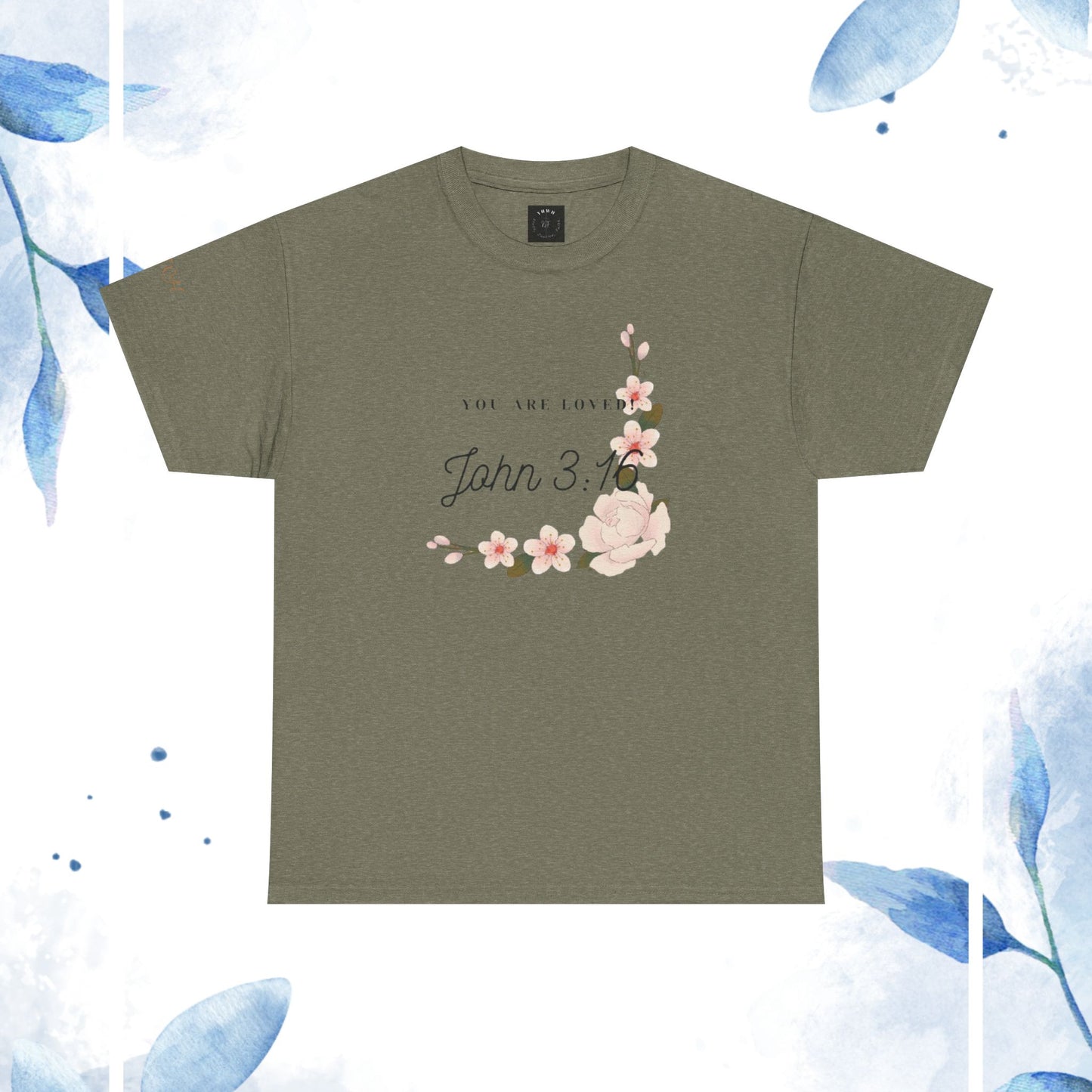 Floral John 3:16 t-shirt (Mothers day special)
