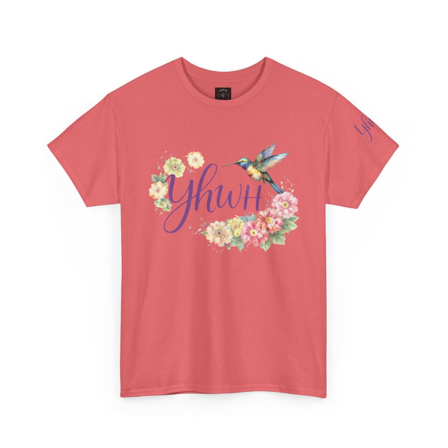 *Spring special edition* "YHWH"  Hummingbird (Floral version) Christian Faith Tee