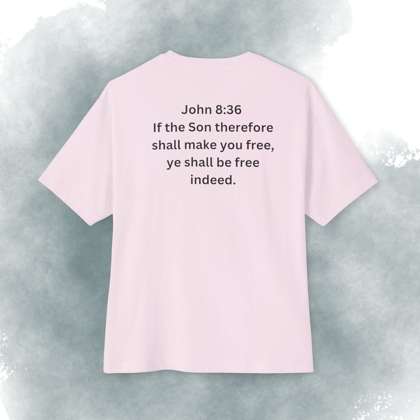 I Am Free Tee — John 8:36 Christian Graphic Shirt