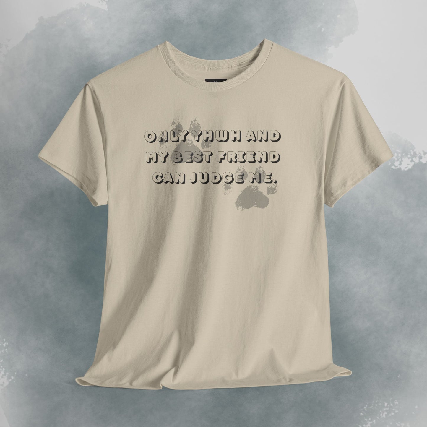 Graphic Tee — "Only God and My Best Friend Can Judge Me" Casual White T-Shirt