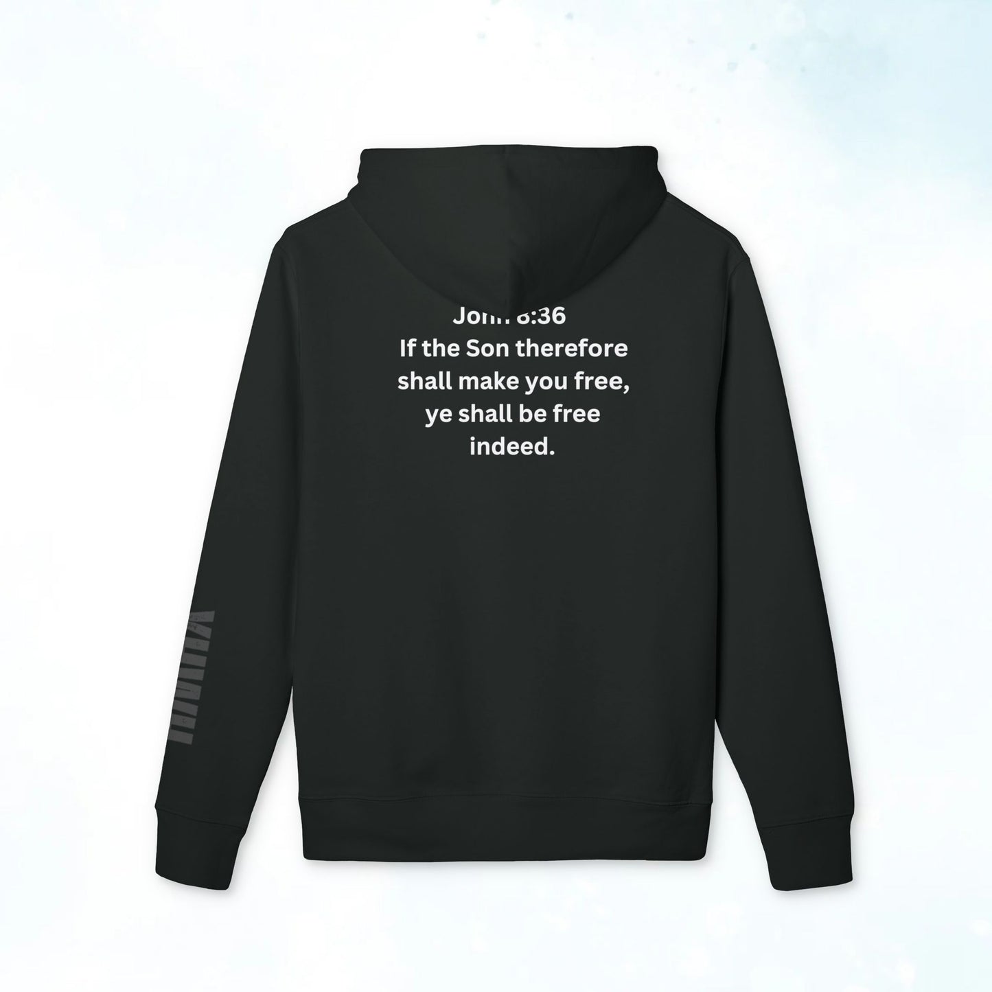 I Am Free Hoodie — John 8:36 Christian Faith Pullover