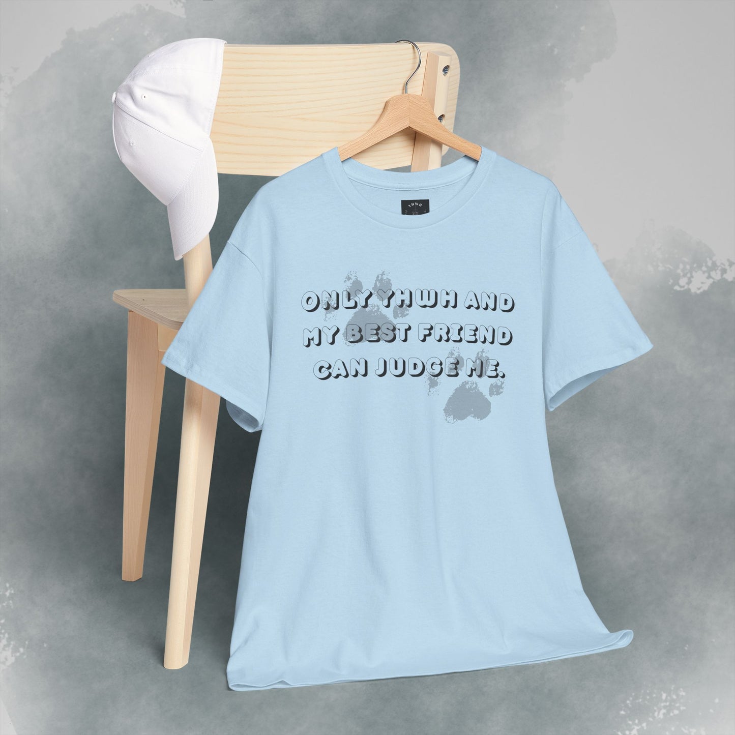 Graphic Tee — "Only God and My Best Friend Can Judge Me" Casual White T-Shirt