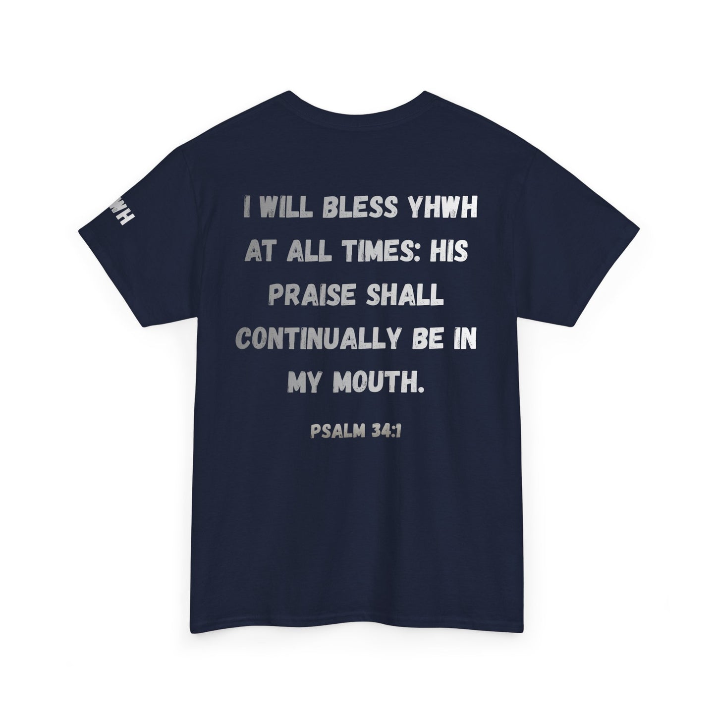 Amen Psalm 34:1 T-Shirt — Christian Faith Tee