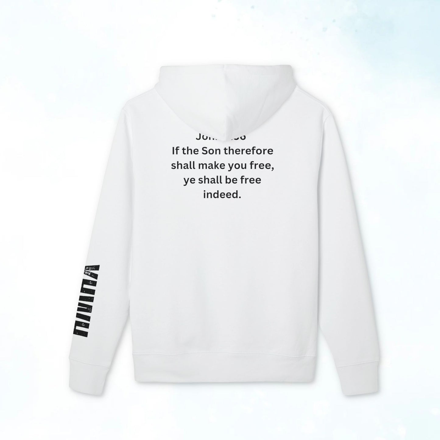 I Am Free Hoodie — John 8:36 Christian Faith Pullover
