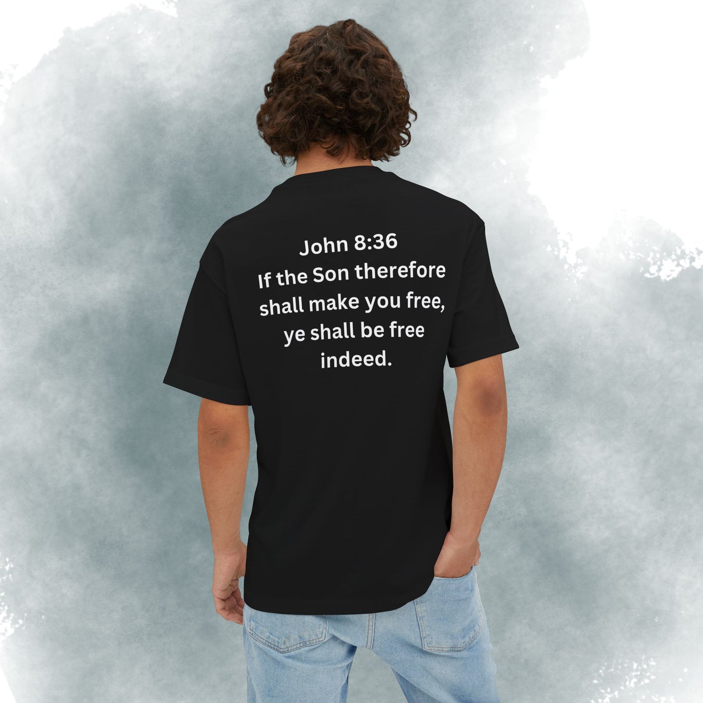 I Am Free Tee — John 8:36 Christian Graphic Shirt