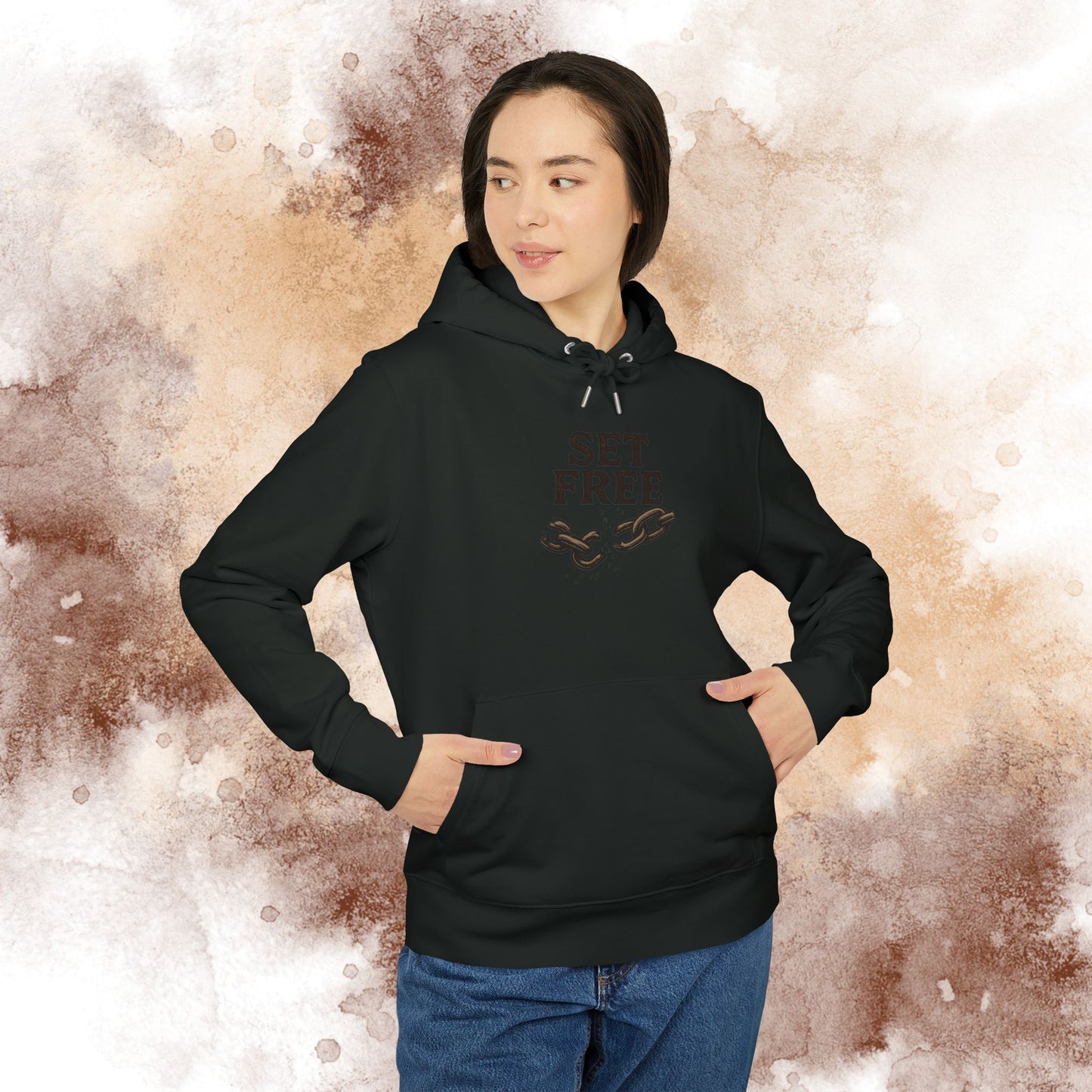 'Set FREE' hoodie with verse John 8:36