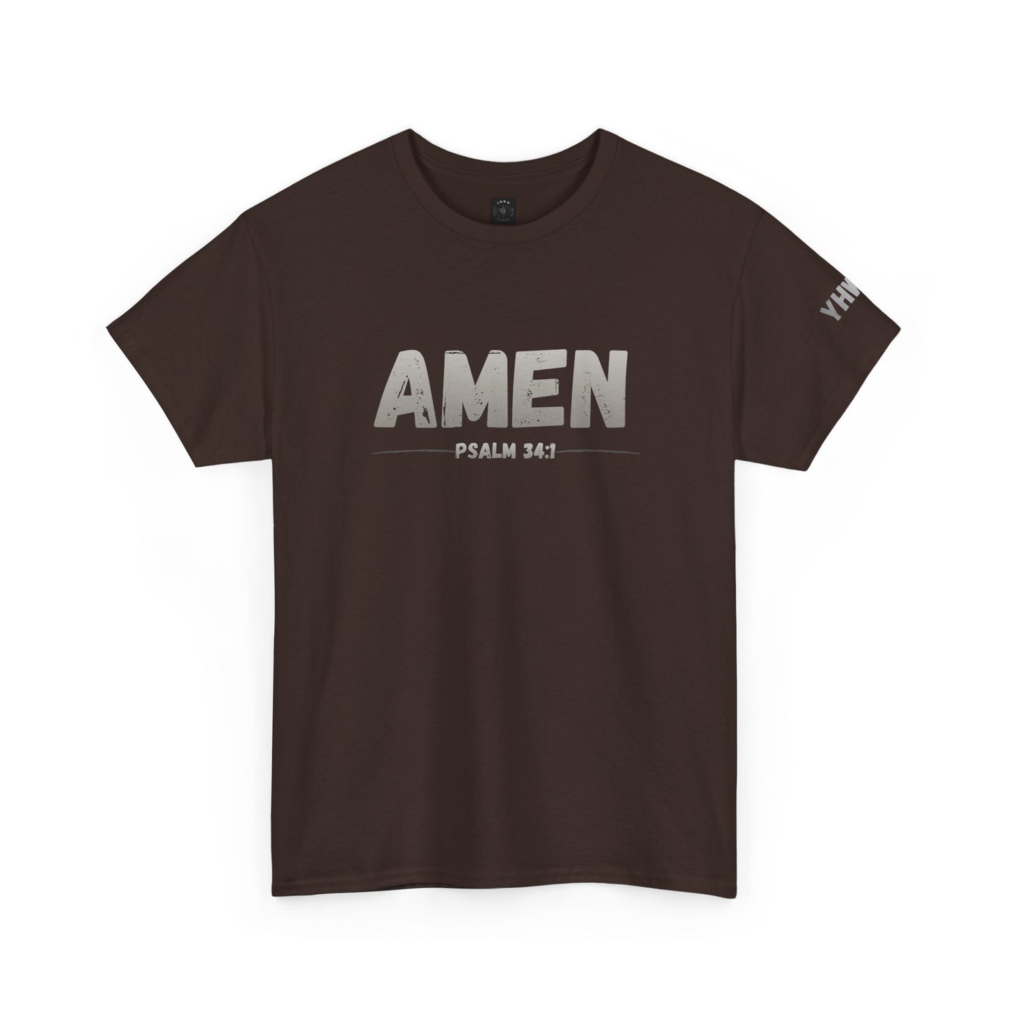 Amen Psalm 34:1 T-Shirt — Christian Faith Tee
