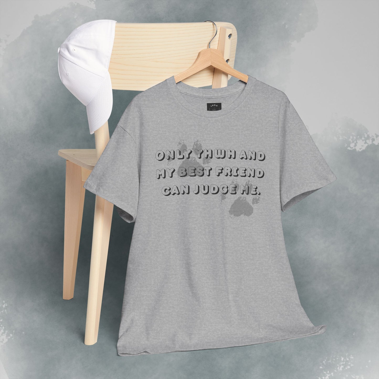 Graphic Tee — "Only God and My Best Friend Can Judge Me" Casual White T-Shirt