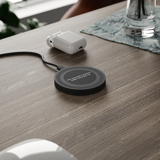 Wireless Charging Pad — 'This recharges my phone. YHWH recharges me!' Inspirational Christian Qi Charger