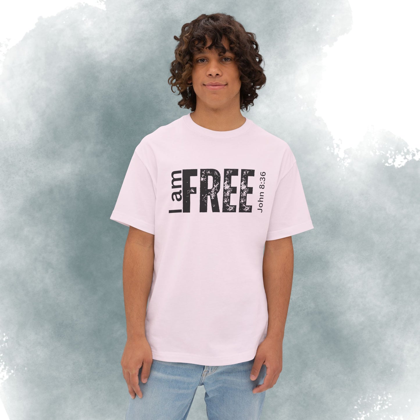I Am Free Tee — John 8:36 Christian Graphic Shirt
