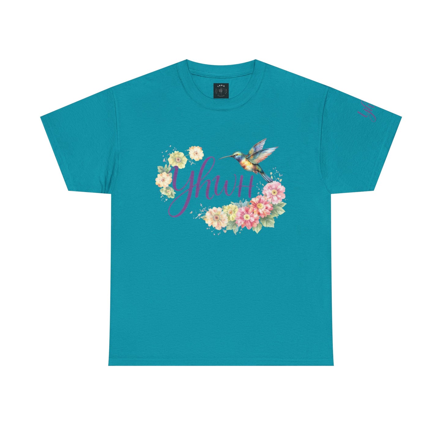 *Spring special edition* "YHWH"  Hummingbird (Floral version) Christian Faith Tee