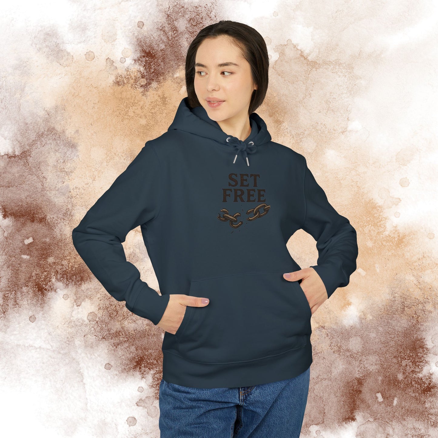 'Set FREE' hoodie with verse John 8:36