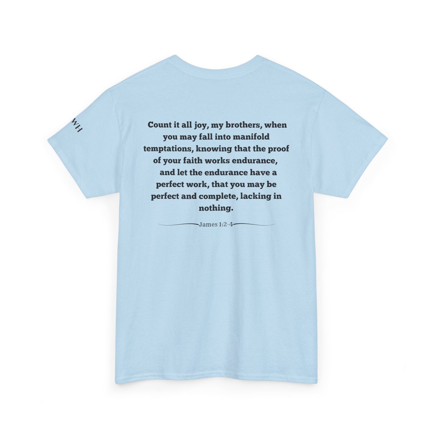'Without the Rain Nothing Can Grow' Tee — Faith Quote Cotton T-Shirt